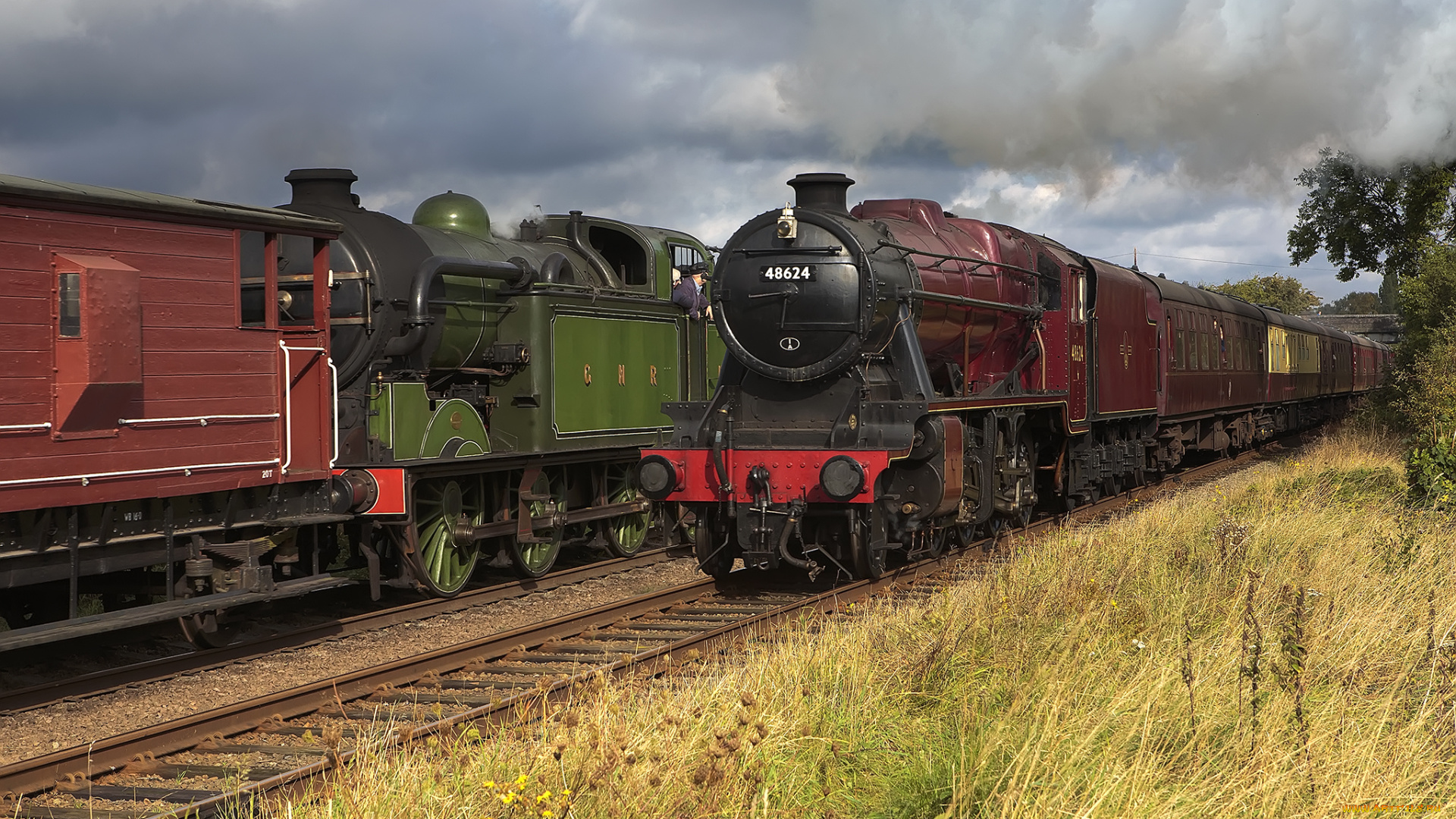 техника, паровозы, паровоз, дорога, железная