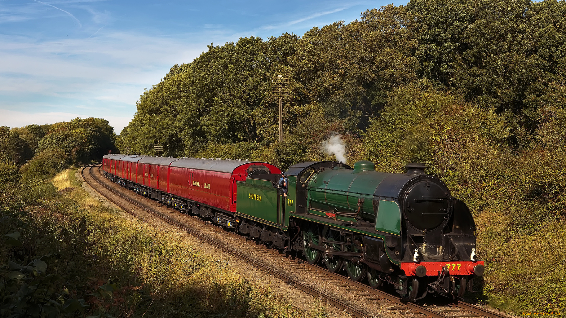 техника, паровозы, паровоз, дорога, железная