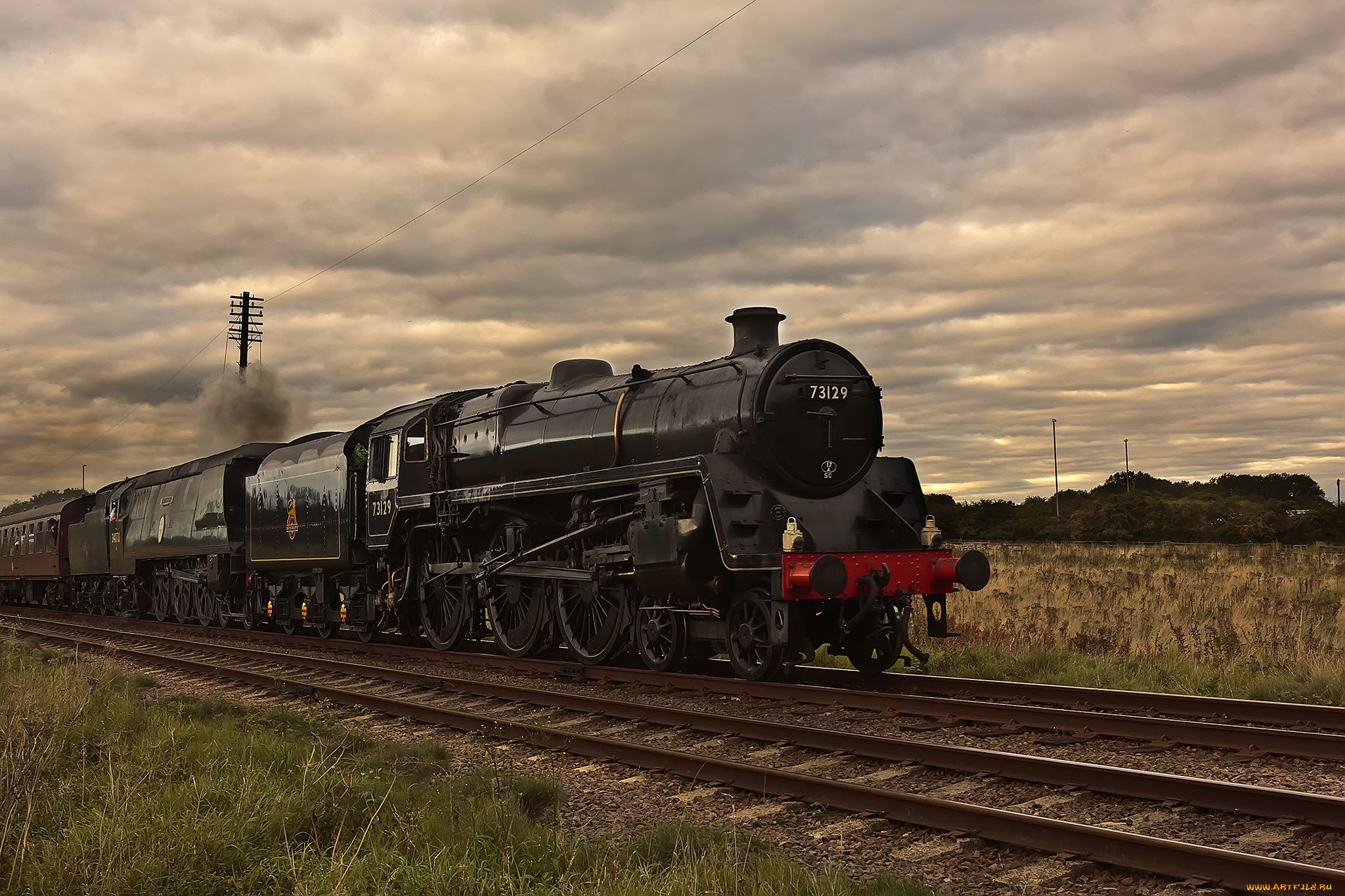 техника, паровозы, дорога, железная, паровоз