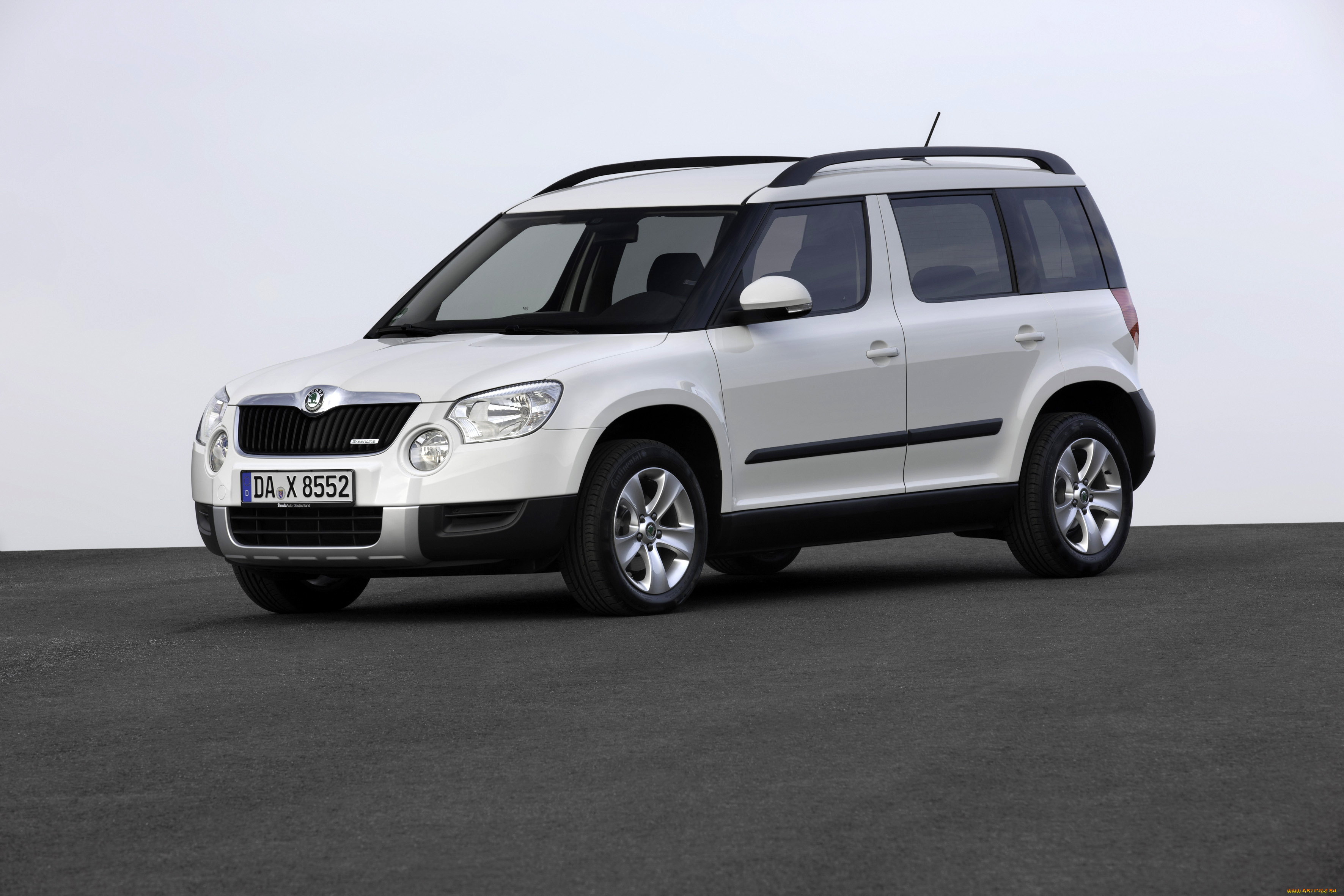 автомобили, skoda, 2010г, greenline, yeti, светлый