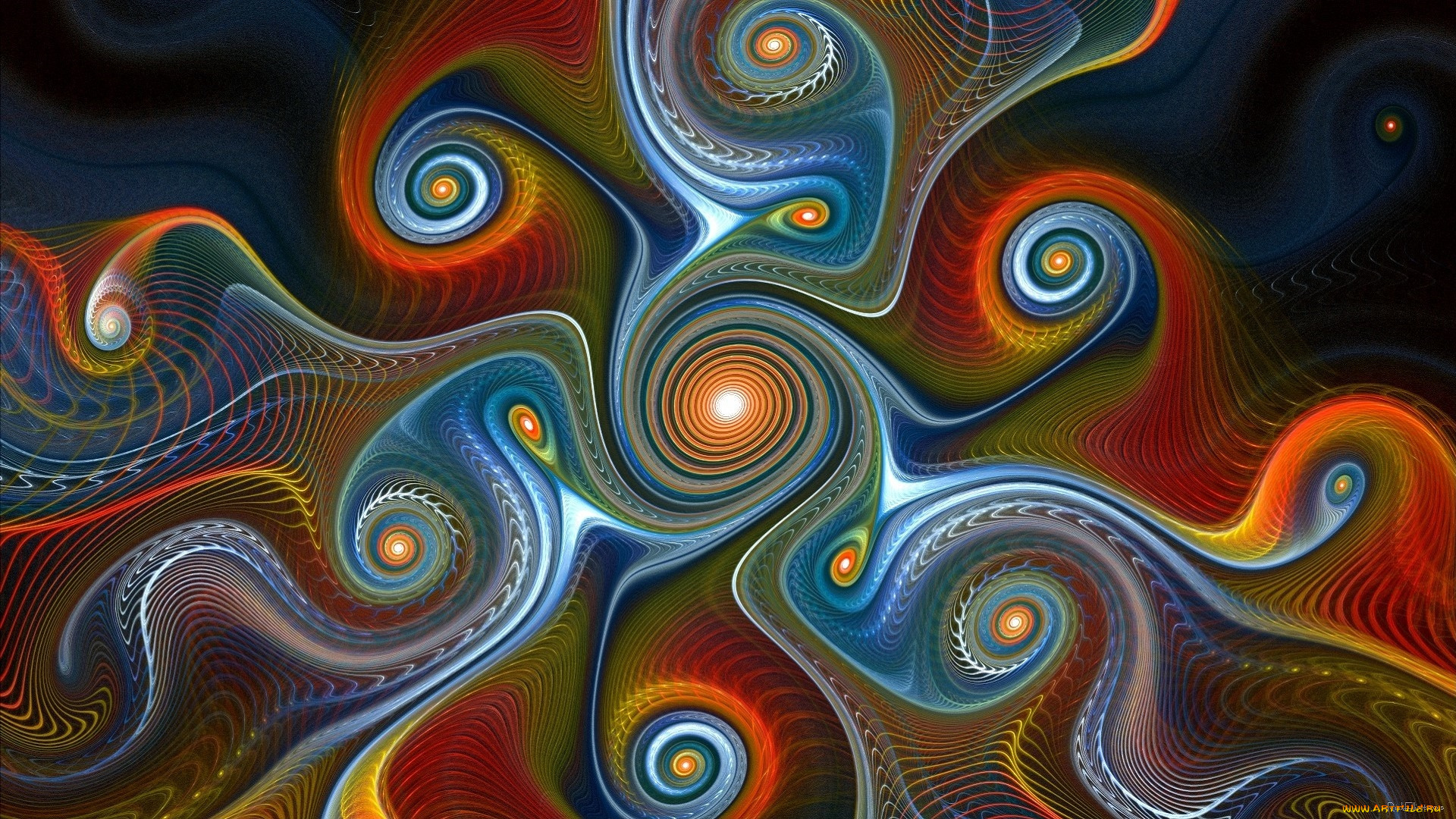3д, графика, фракталы, , fractal, цвета, фон, узор
