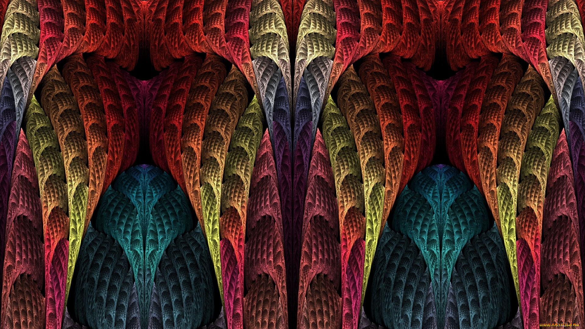 3д, графика, фракталы, , fractal, цвета, фон, узор