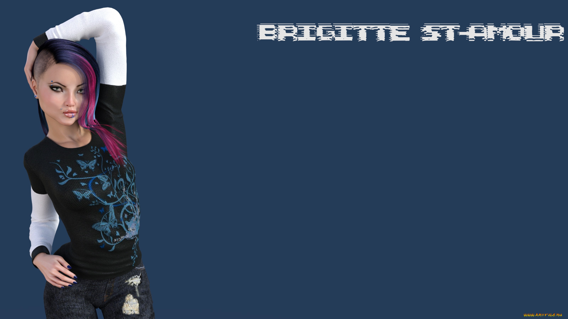 3д, графика, люди, , people, фон, девушка, взгляд