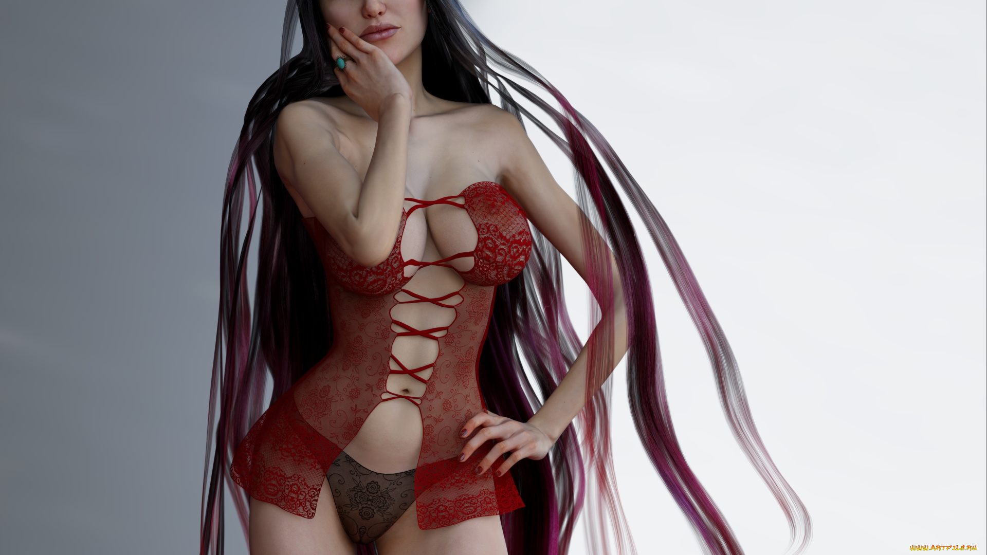 3д, графика, люди, , people, взгляд, девушка, фон