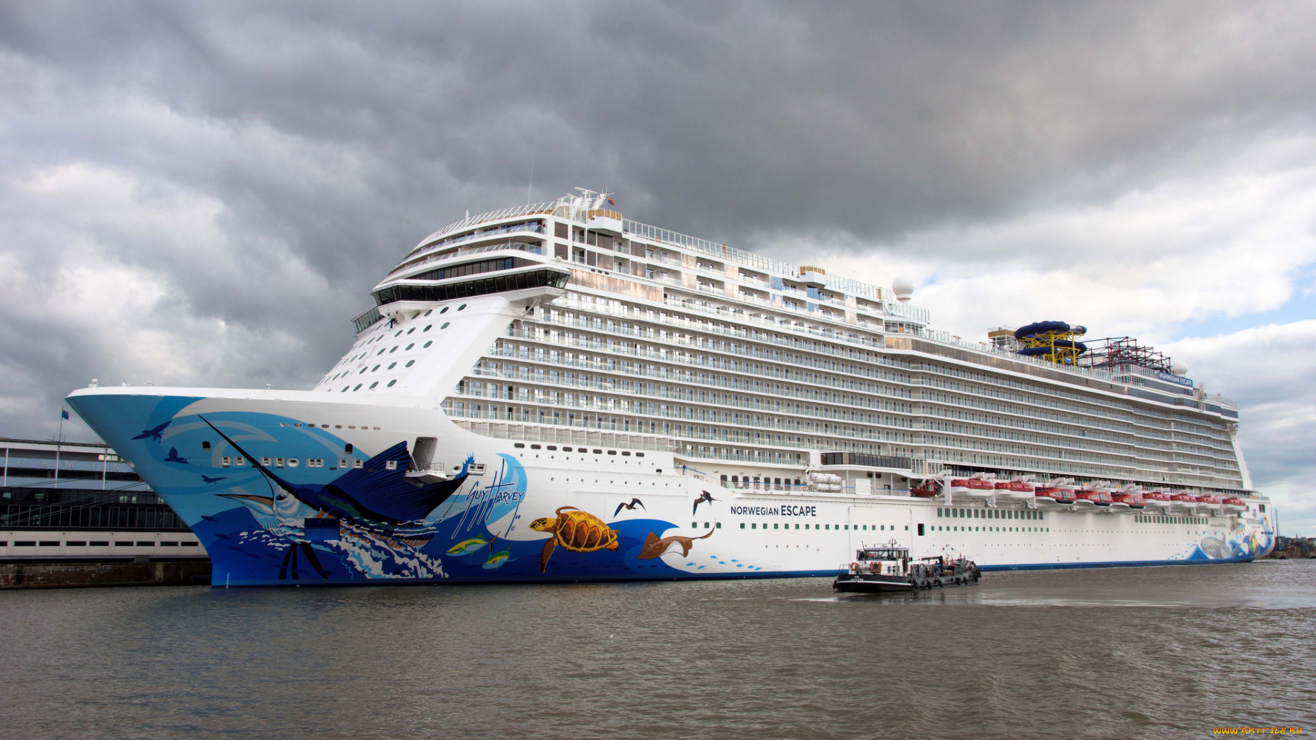 norwegian, escape, корабли, лайнеры, лайнер, круизный