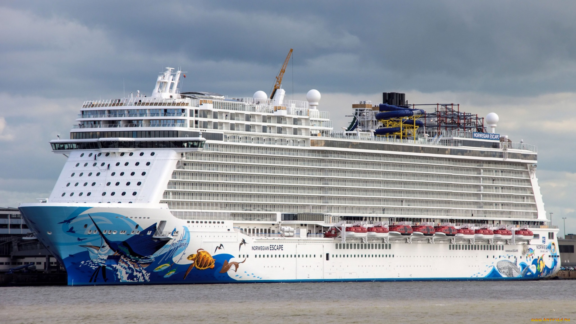 norwegian, escape, корабли, лайнеры, лайнер, круизный