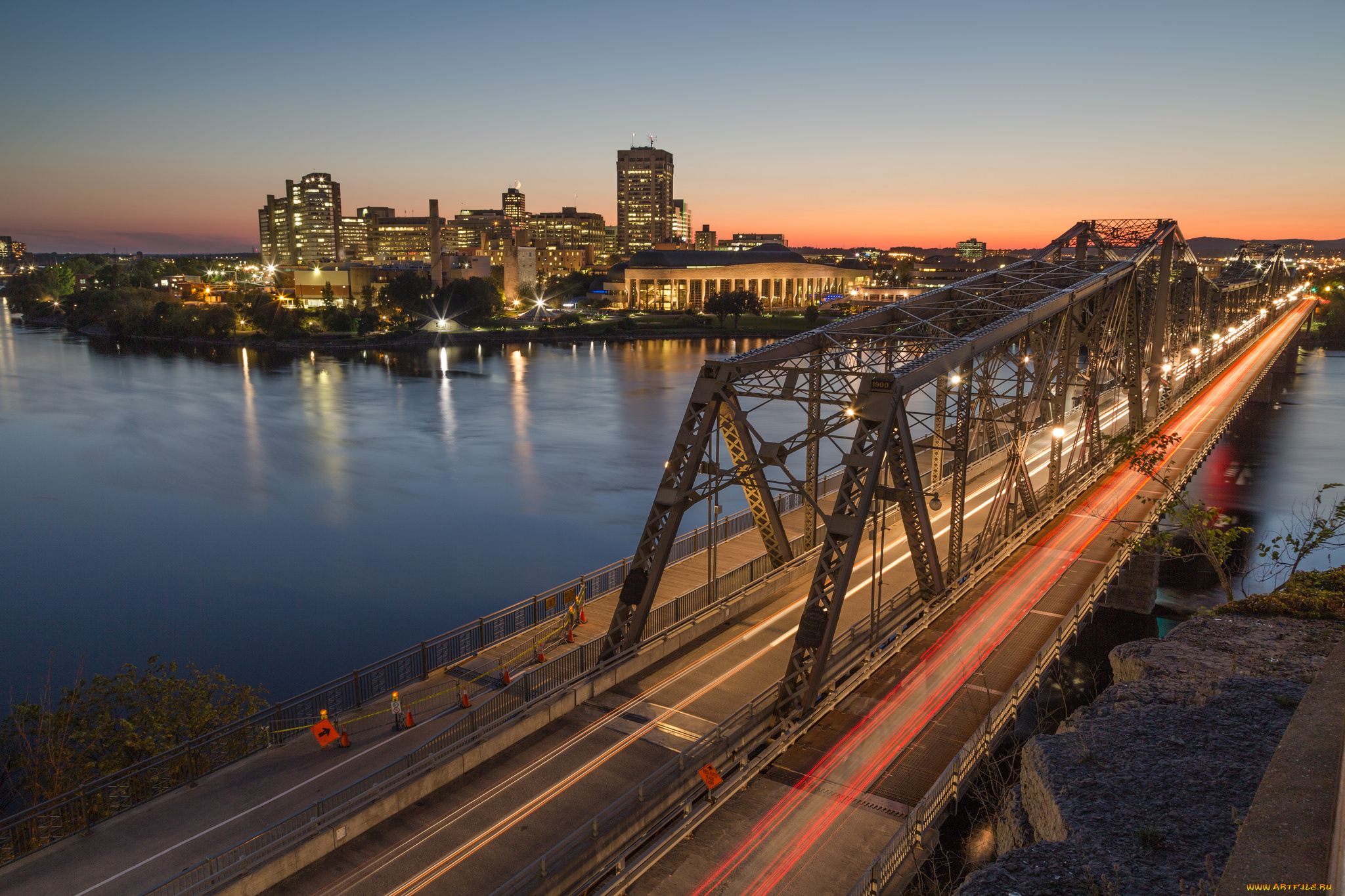 alexandra, bridge, города, -, мосты, мост, река