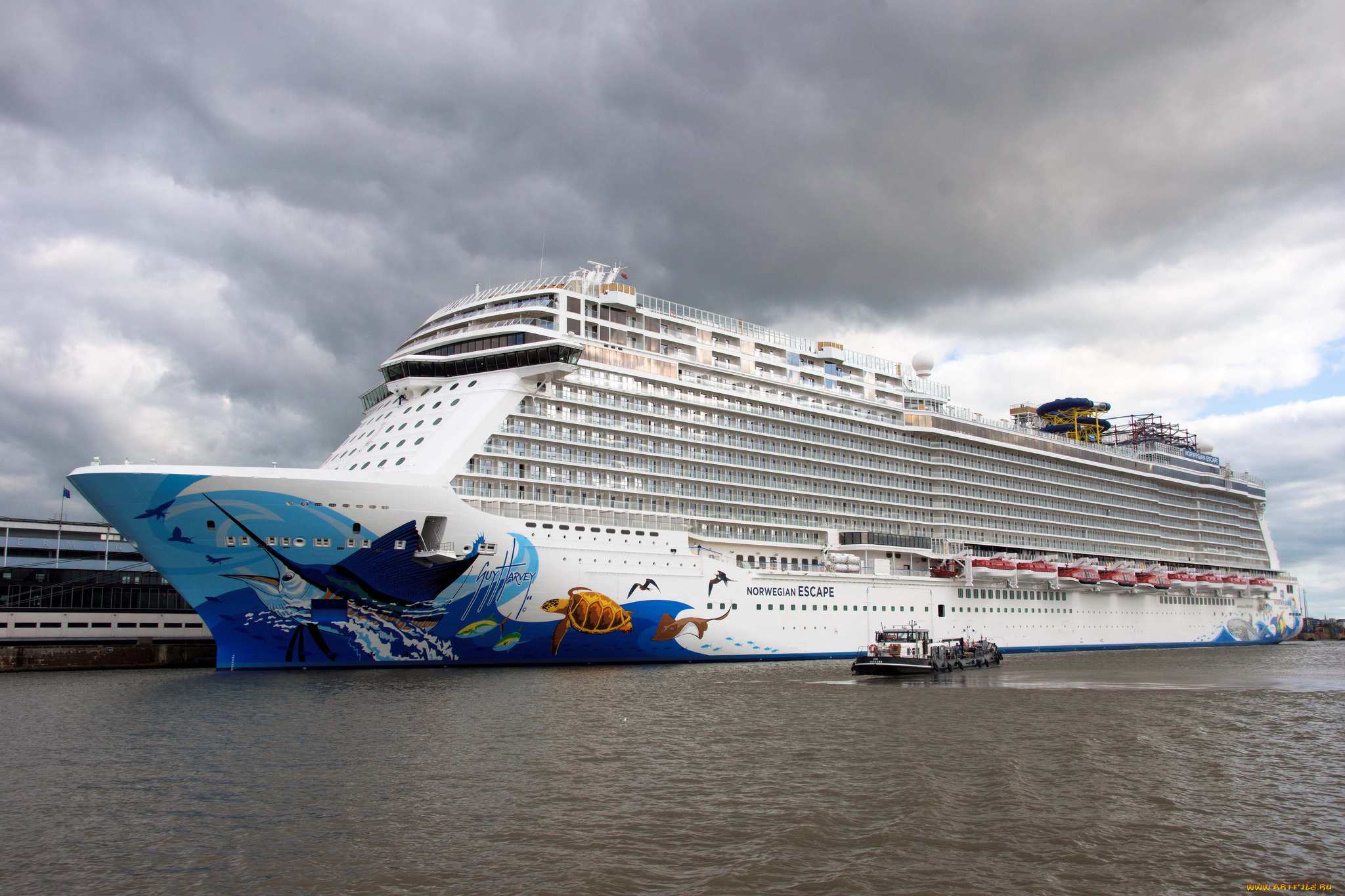 norwegian, escape, корабли, лайнеры, лайнер, круизный