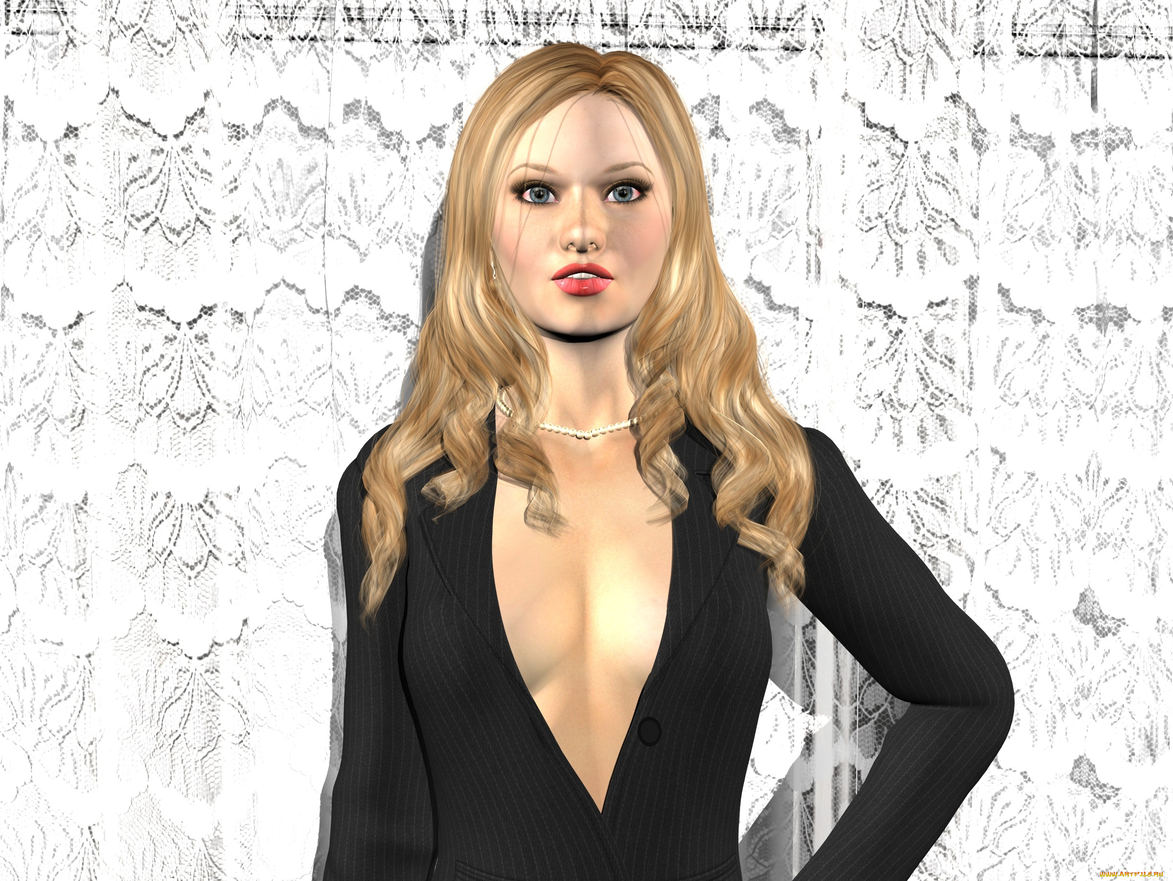 3д, графика, люди, , people, фон, взгляд, девушка