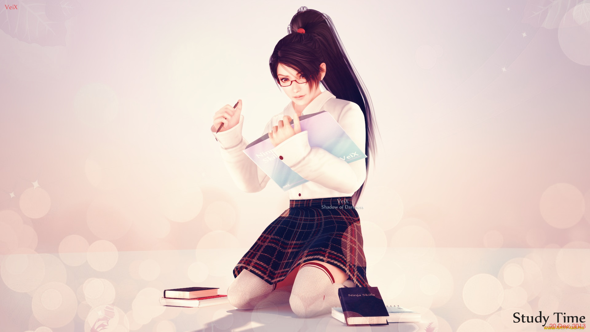 3д, графика, фантазия, , fantasy, фон, девушка, взгляд