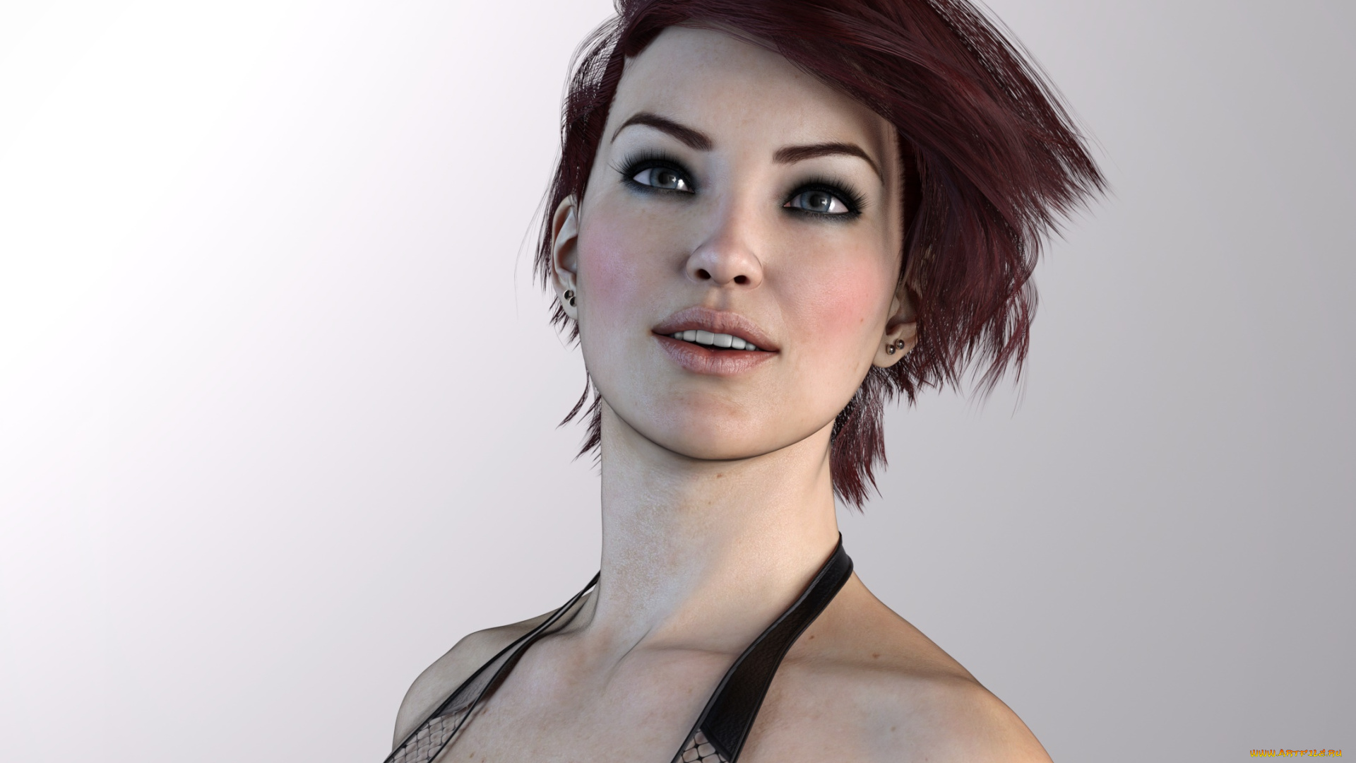 3д, графика, портрет, , portraits, девушка, фон, взгляд