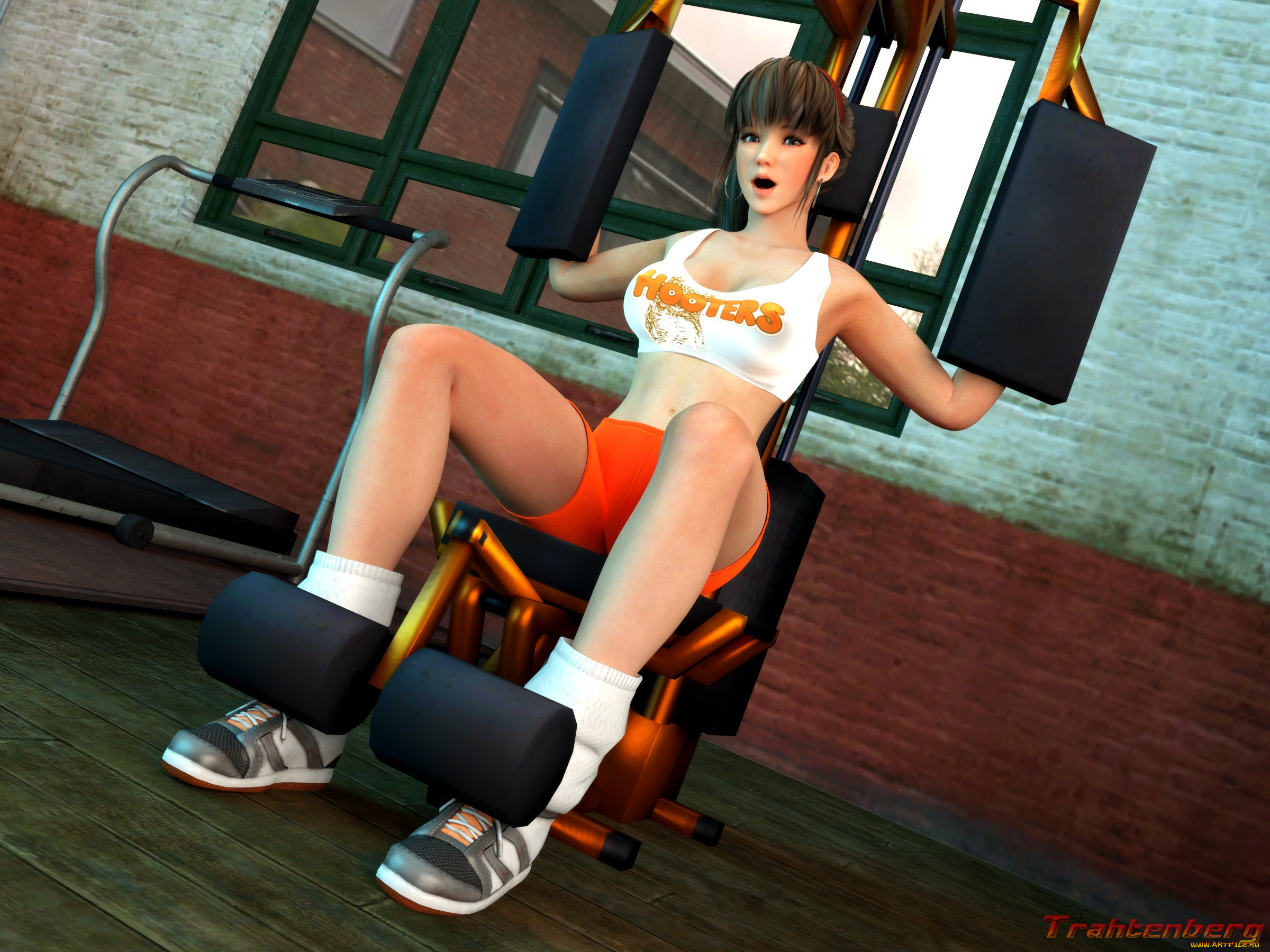 3д, графика, спорт, , sport, девушка, фон, взгляд