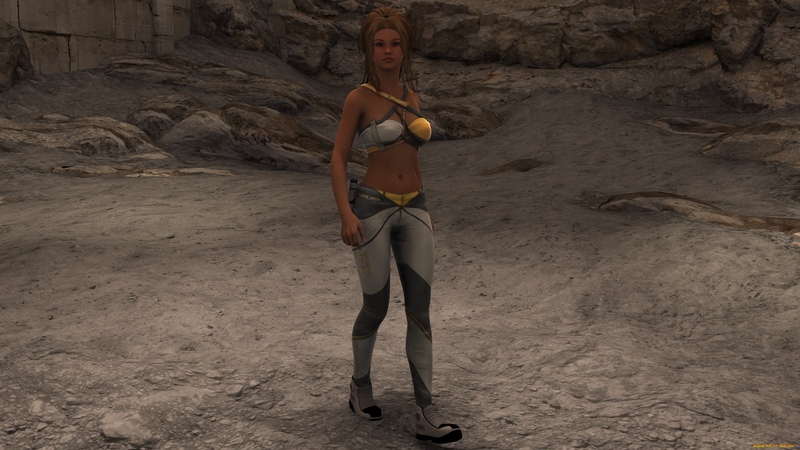 3д, графика, фантазия, , fantasy, девушка, фон, взгляд