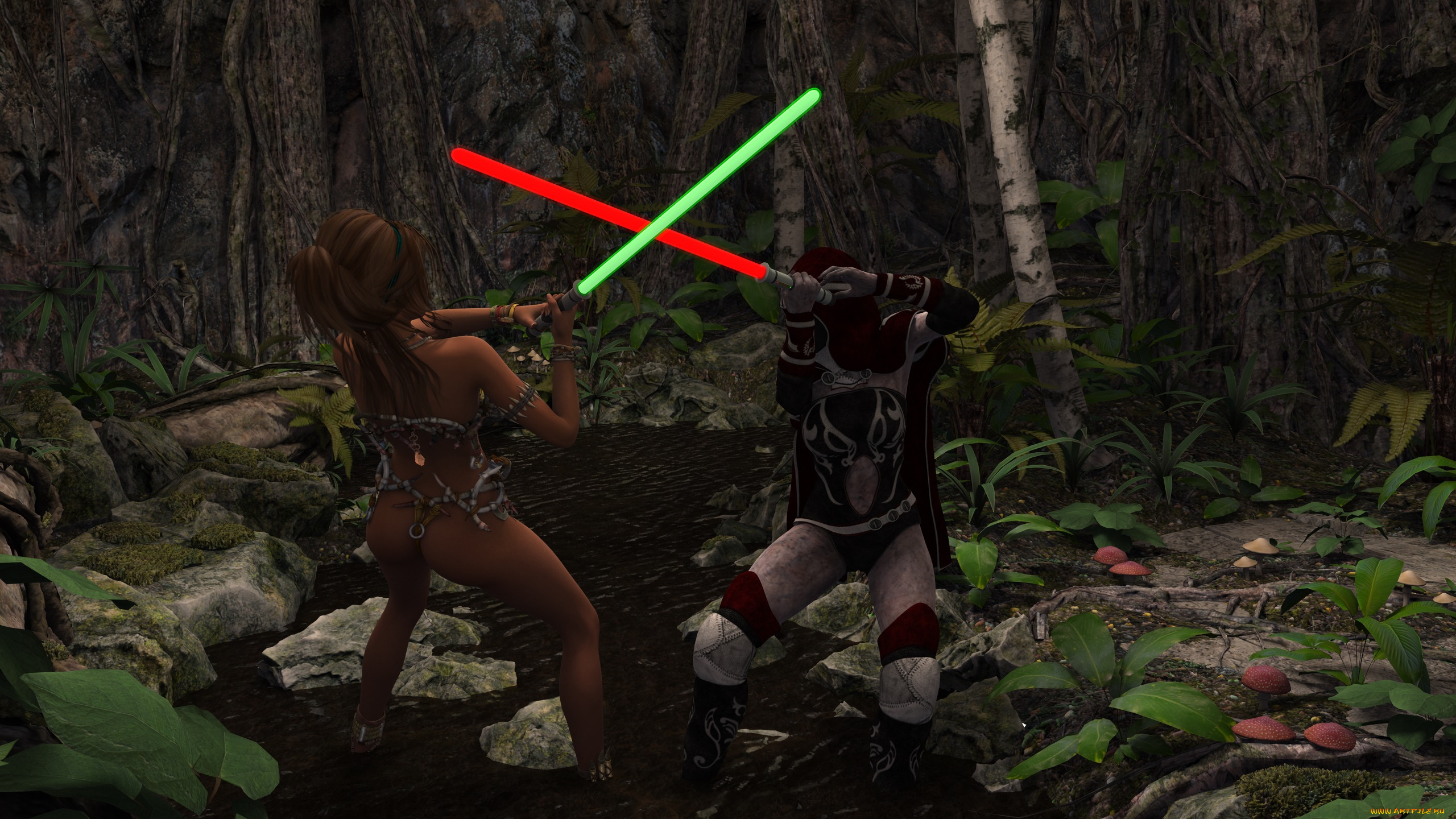 3д, графика, фантазия, , fantasy, фон, взгляд, девушка