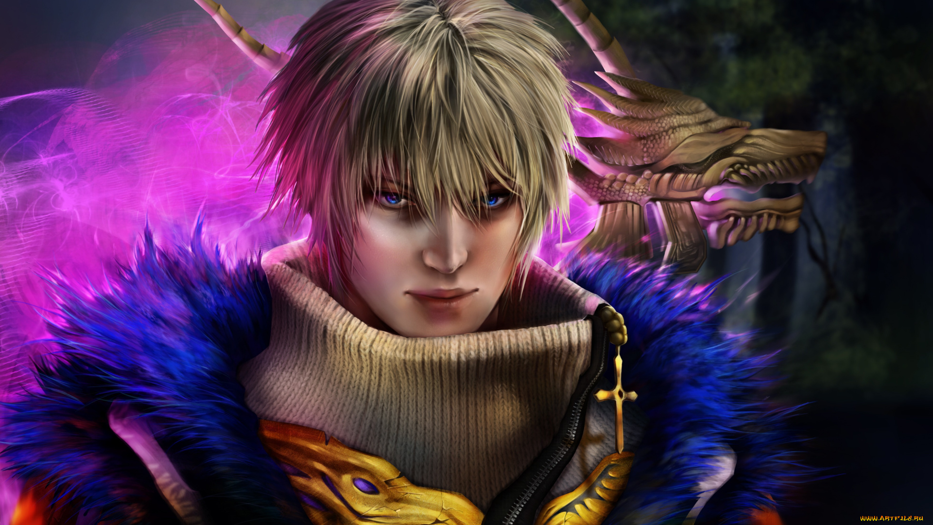 фэнтези, люди, парень