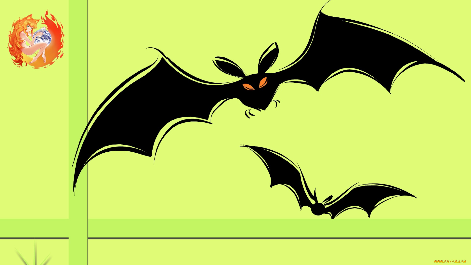 компьютеры, mozilla, firefox, halloween, фон, логотип