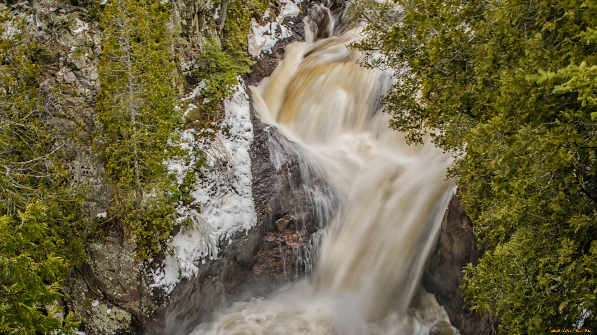 природа, водопады, простор