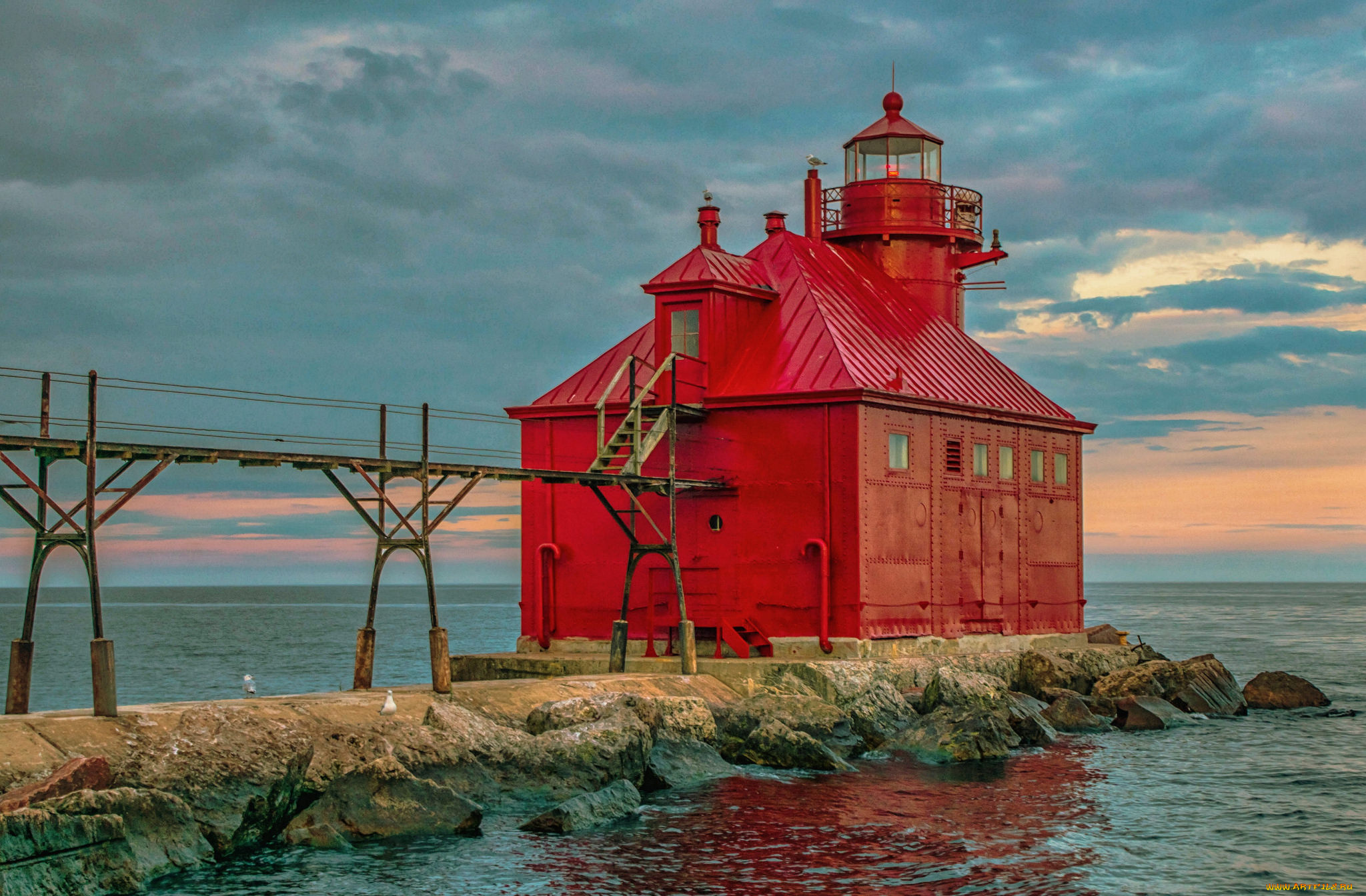 природа, маяки, простор