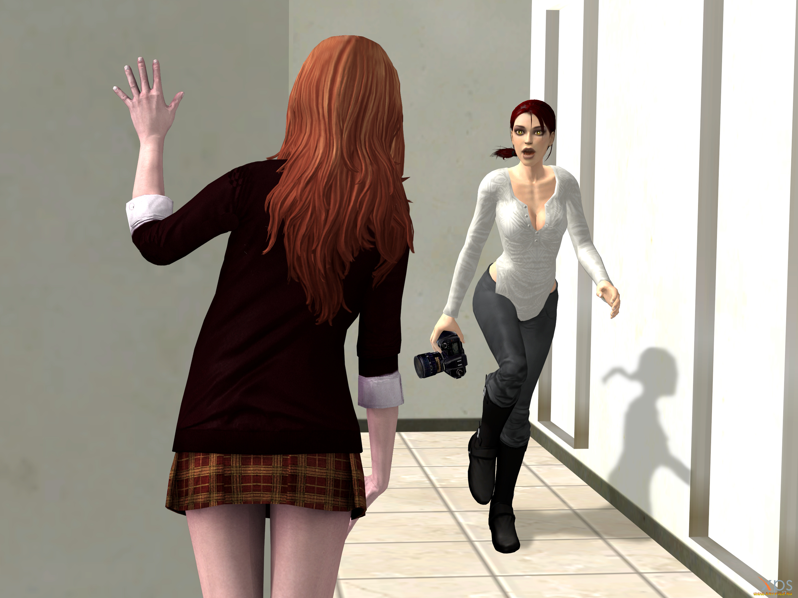 3д, графика, люди, , people, взгляд, девушки, фон