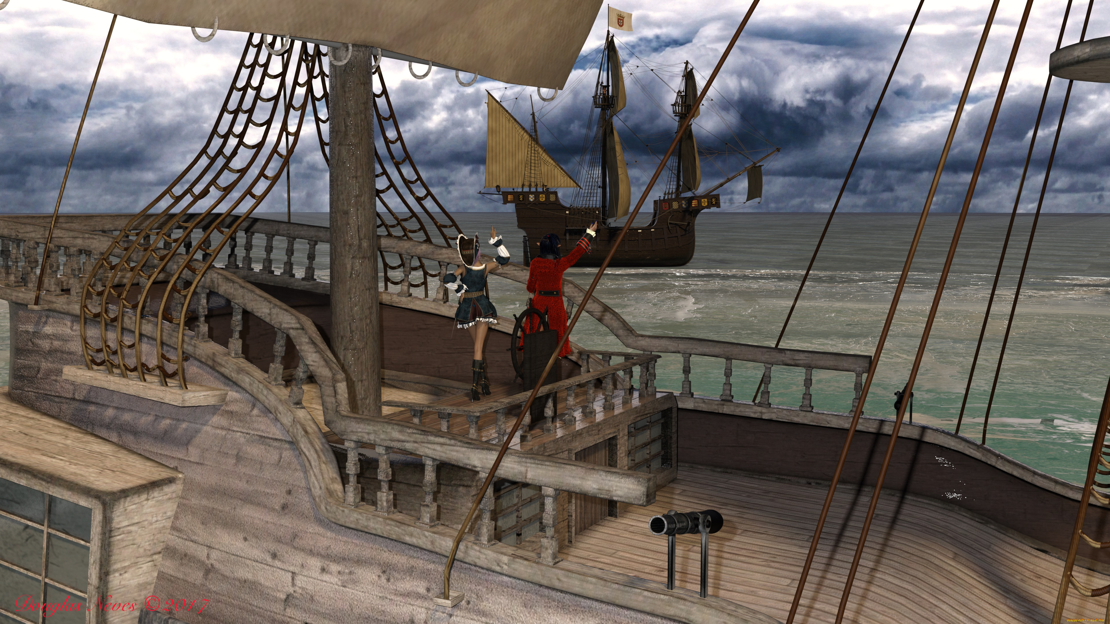 isabis, elf, pirate, 3д, графика, фракталы, , fractal, isabis, elf, pirate