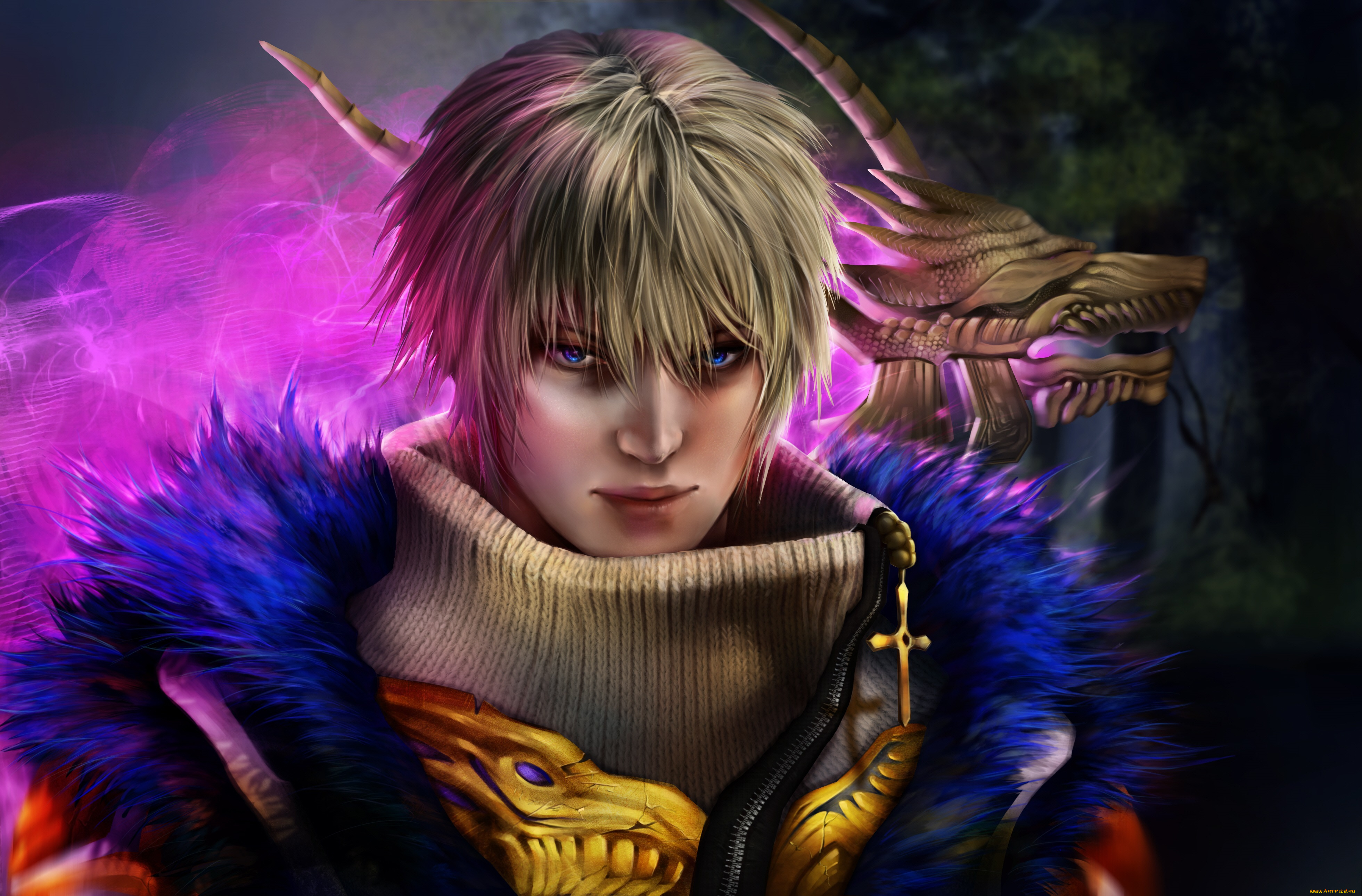 фэнтези, люди, парень