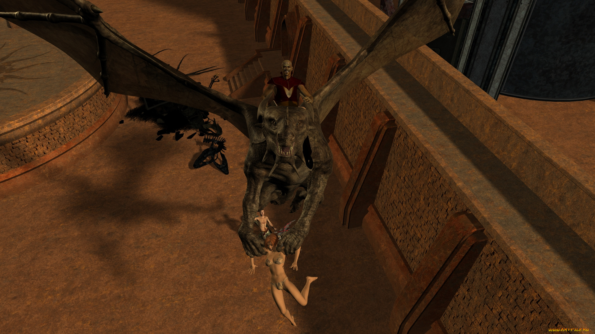 3д, графика, фантазия, , fantasy, девушка, взгляд, фон