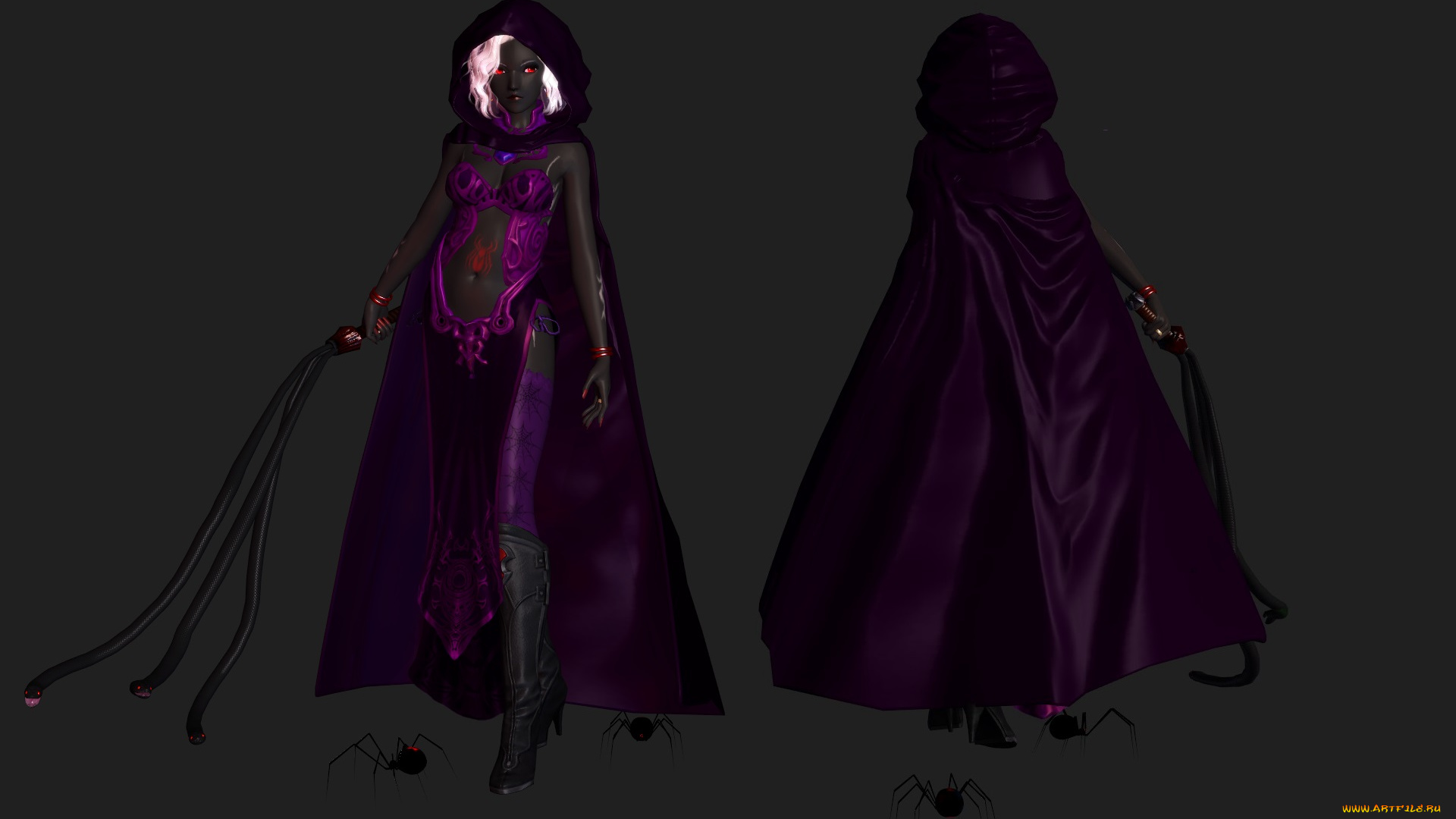 3д, графика, фантазия, , fantasy, девушка, взгляд, фон