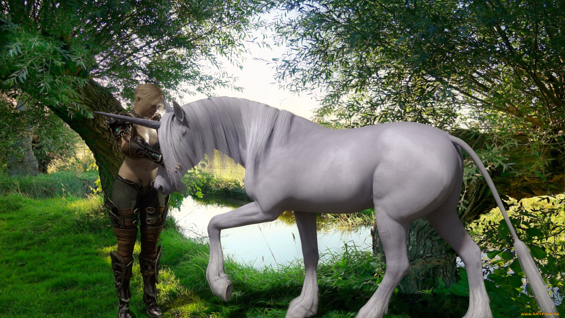 3д, графика, фантазия, , fantasy, взгляд, девушка, фон