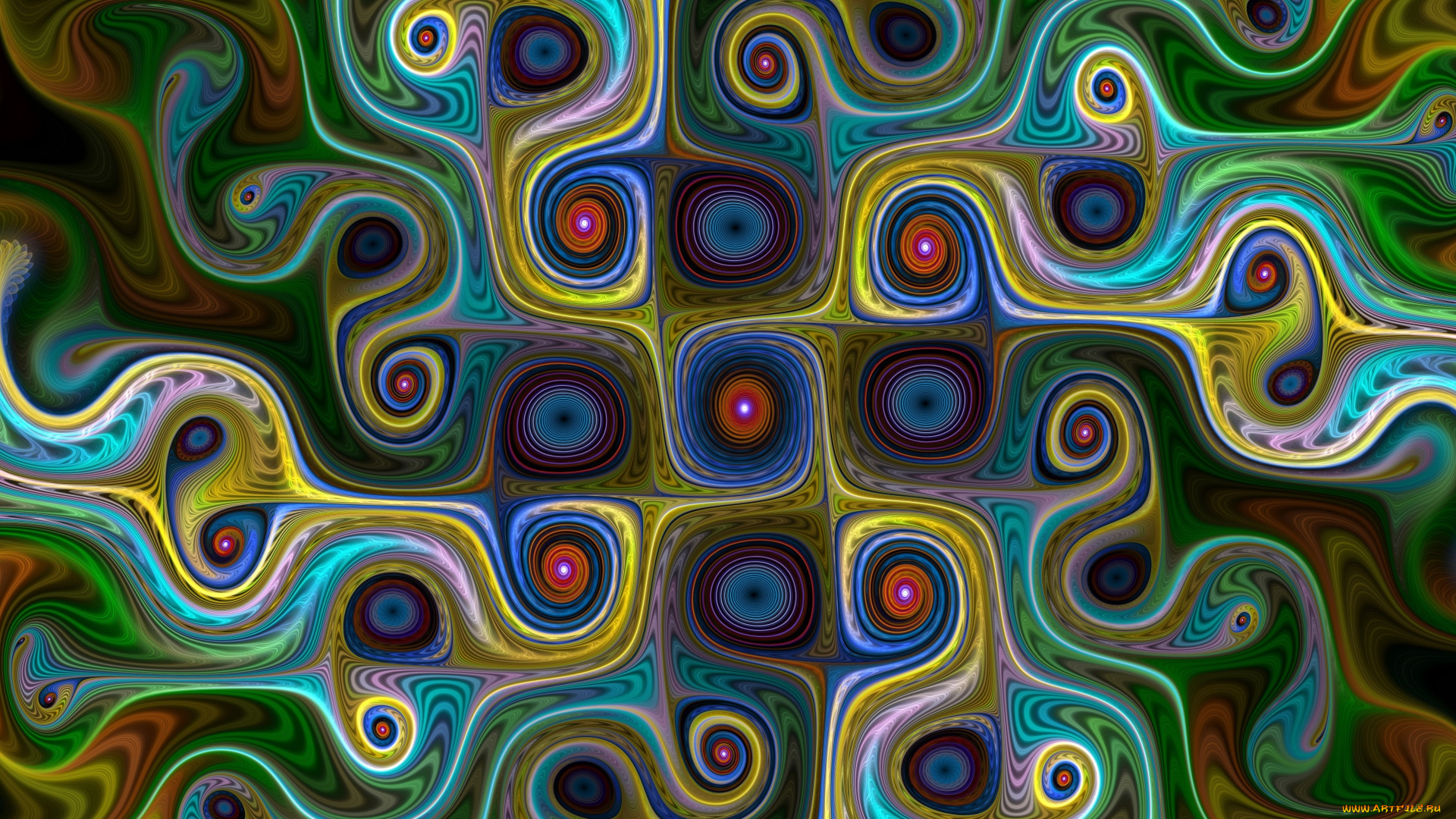 3д, графика, фракталы, , fractal, цвет, фон, узор