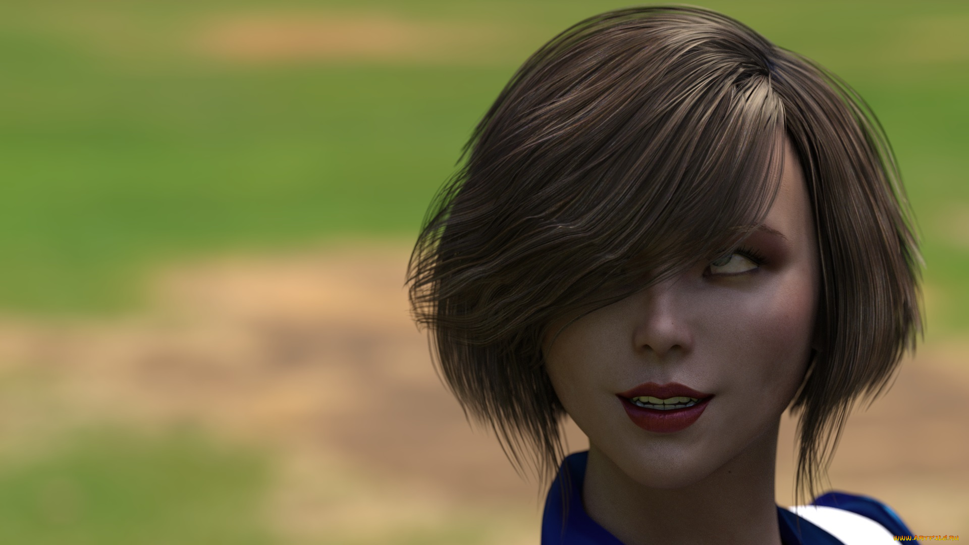 3д, графика, портрет, , portraits, фон, взгляд, девушка