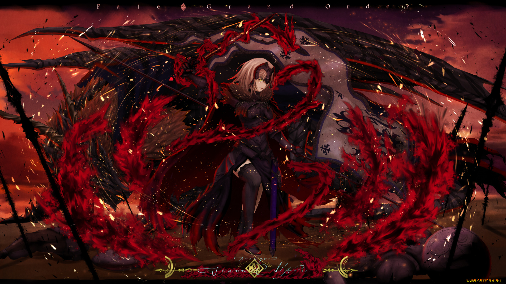 аниме, fate, stay, night, , grand, order, , apocrypha, жанна, дарк