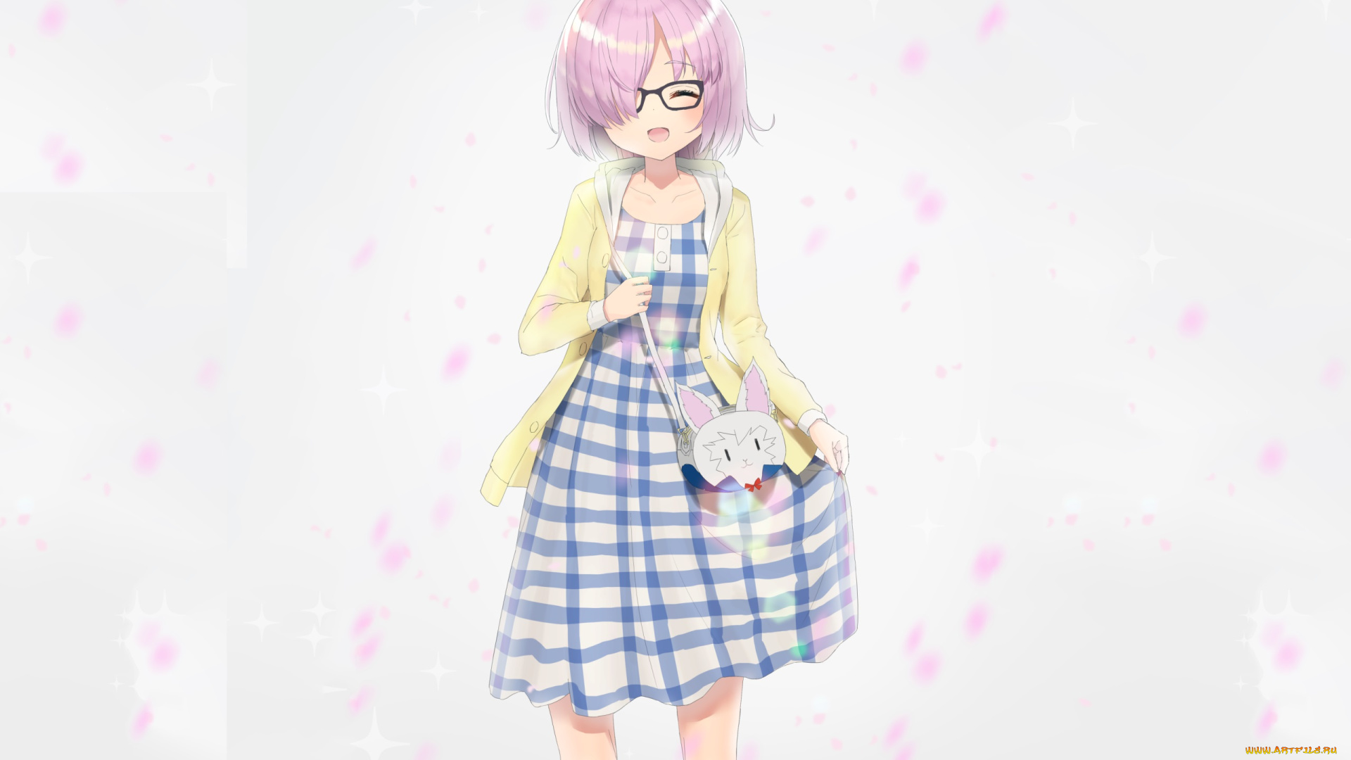 аниме, fate, stay, night, , grand, order, , apocrypha, кролик, очки, девочка