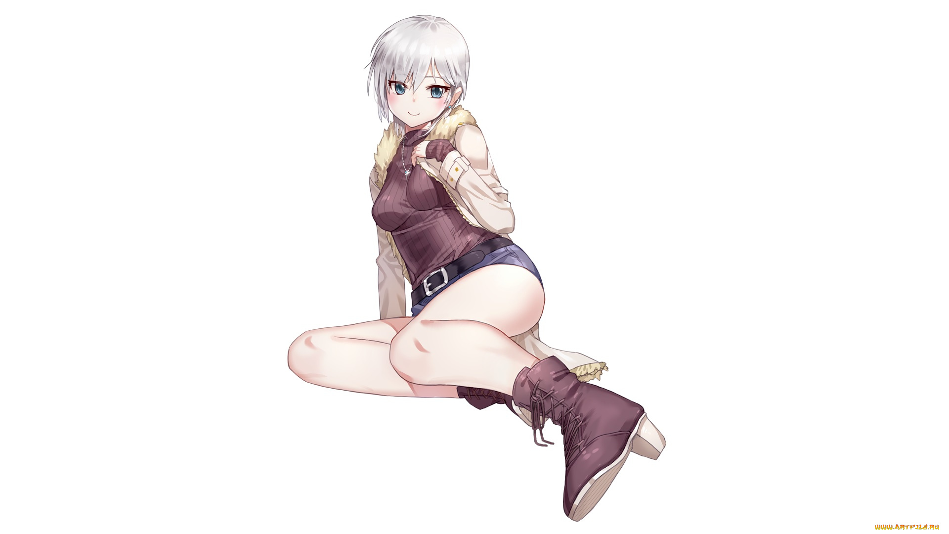 аниме, idolm@ster, фон, взгляд, девушка