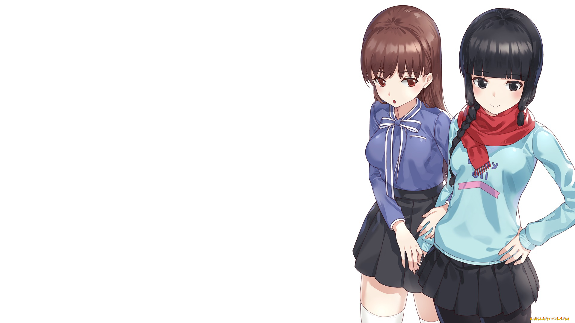 аниме, kantai, collection, фон, девушки, взгляд