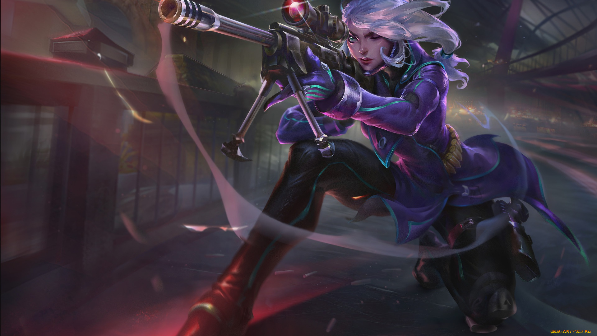 фэнтези, девушки, девушка, поза, оружие, арт, прицел