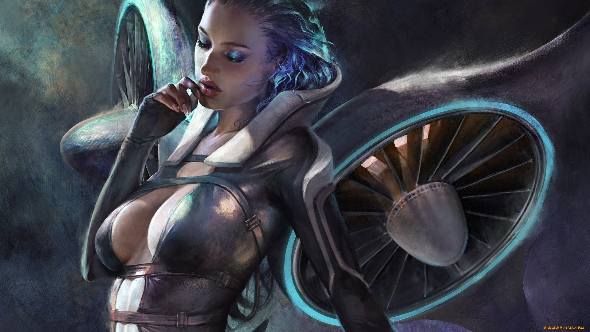 фэнтези, роботы, , киборги, , механизмы, лицо, девушка, костюм, макияж, фантастика, sci-fi, арт