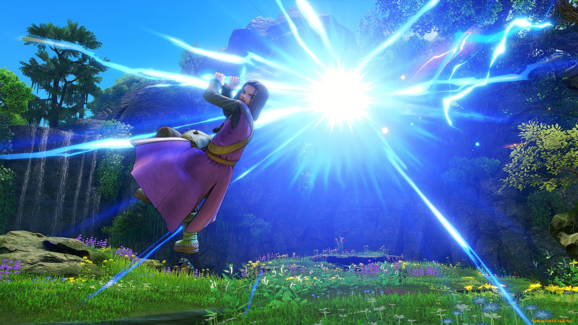 видео, игры, dragon, quest, xi, dragon, quest, xi