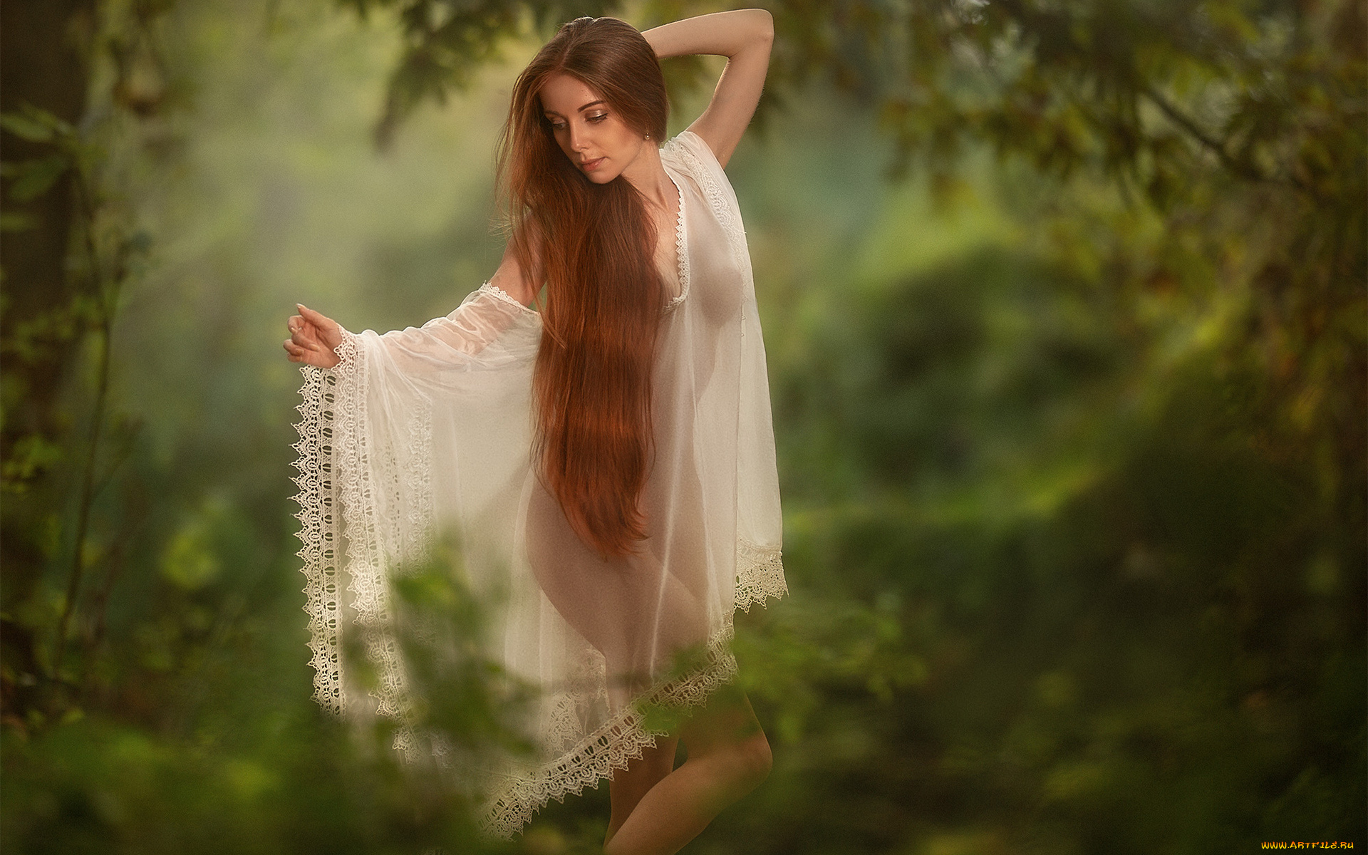 девушки, -unsort, , рыжеволосые, и, другие, фон, взгляд, девушка