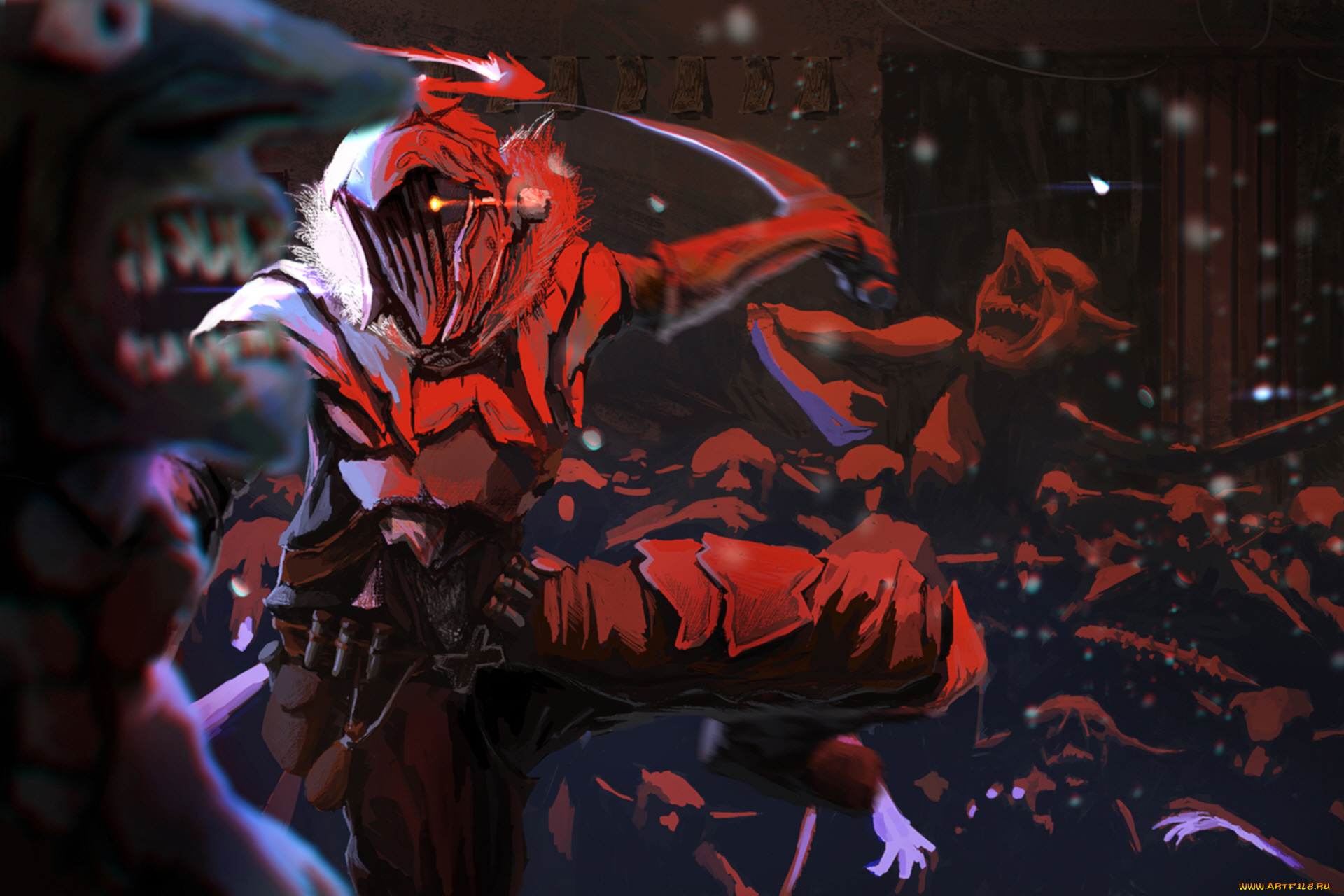 аниме, goblin, slayer, рыцарь