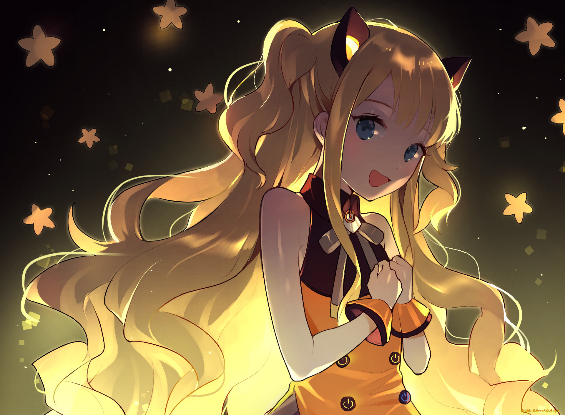 аниме, животные, , существа, девушка