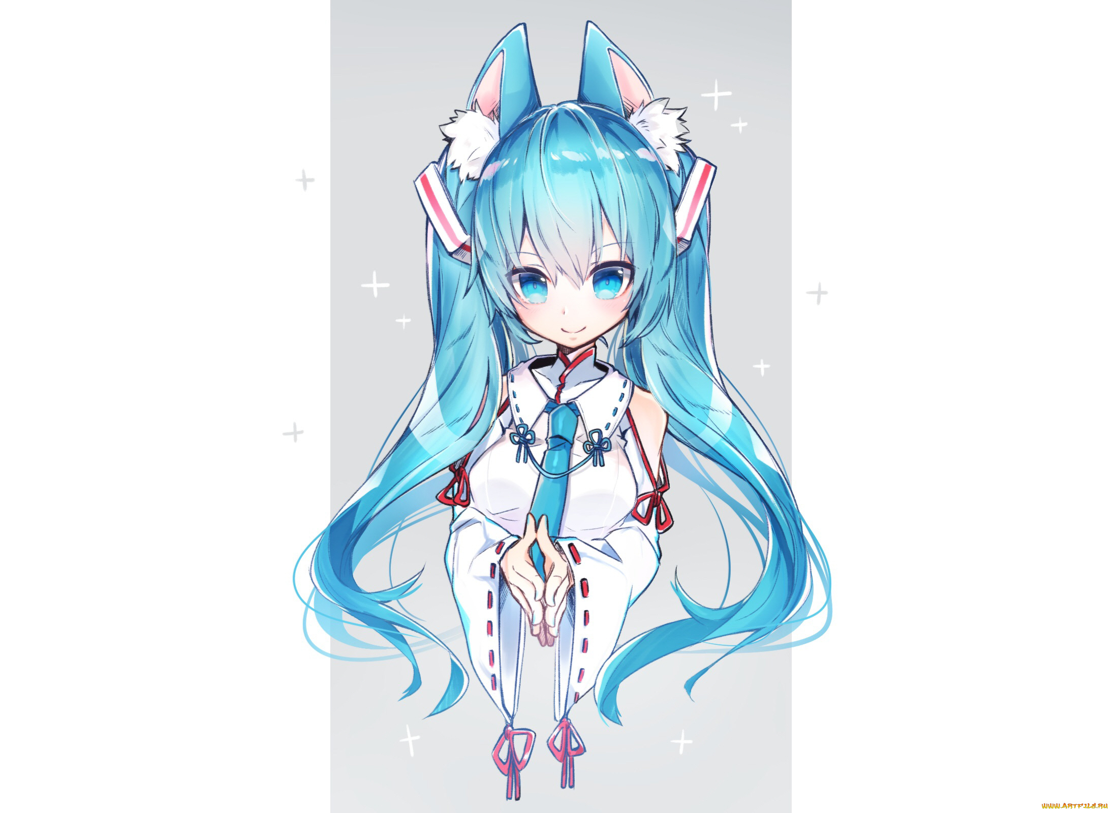 аниме, vocaloid, девушка