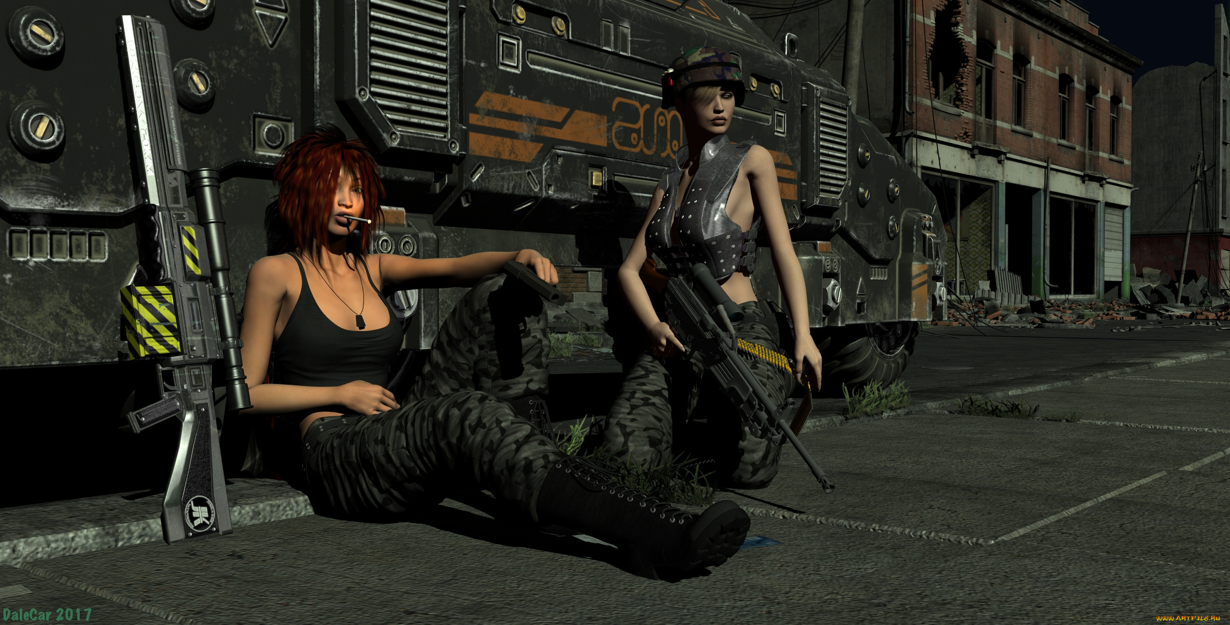 3д, графика, фантазия, , fantasy, взгляд, девушки, фон