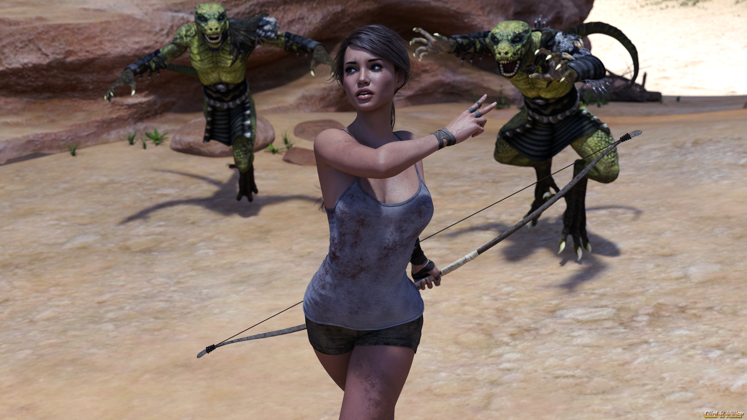 3д, графика, фантазия, , fantasy, фон, взгляд, девушка