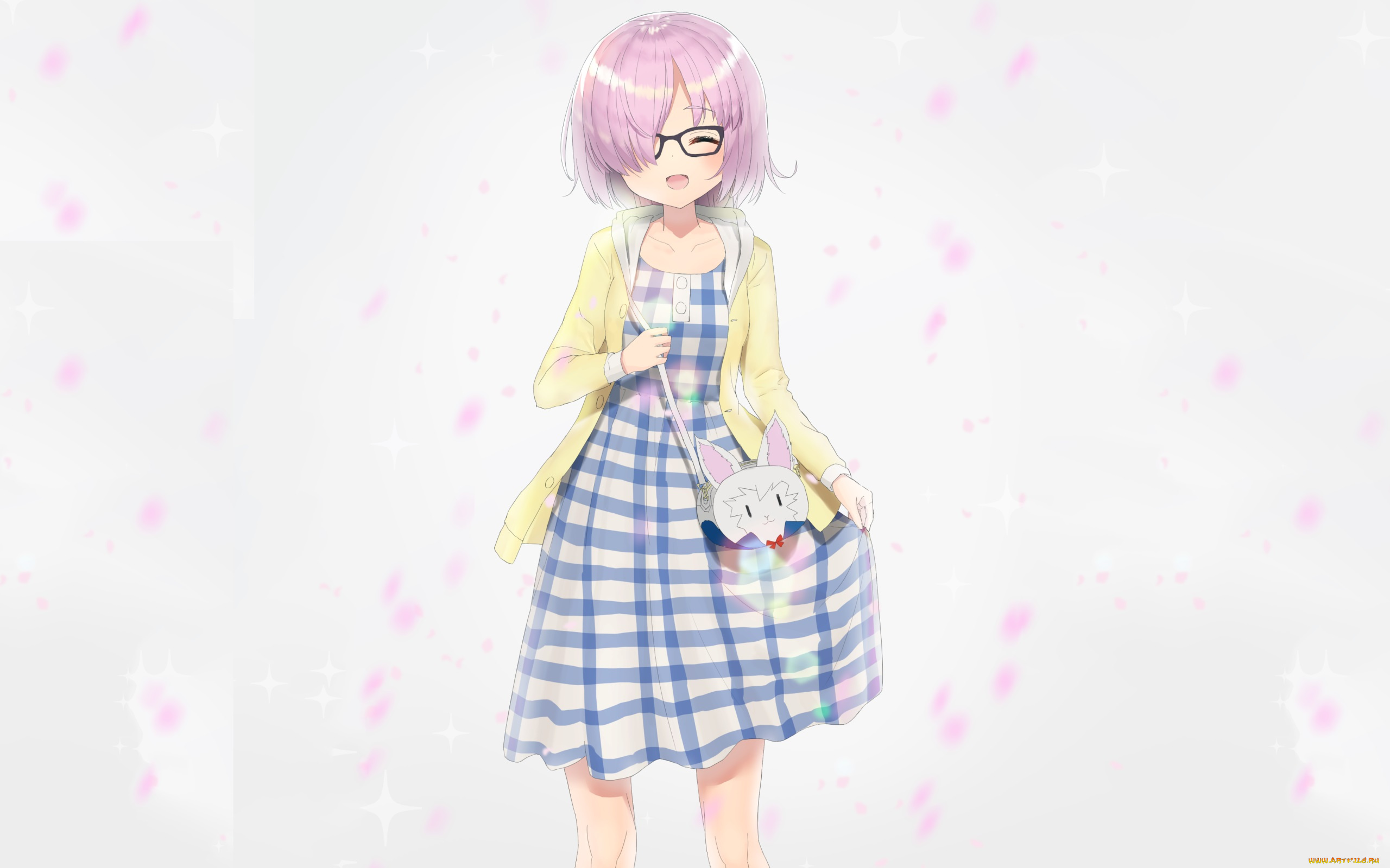 аниме, fate, stay, night, , grand, order, , apocrypha, кролик, очки, девочка