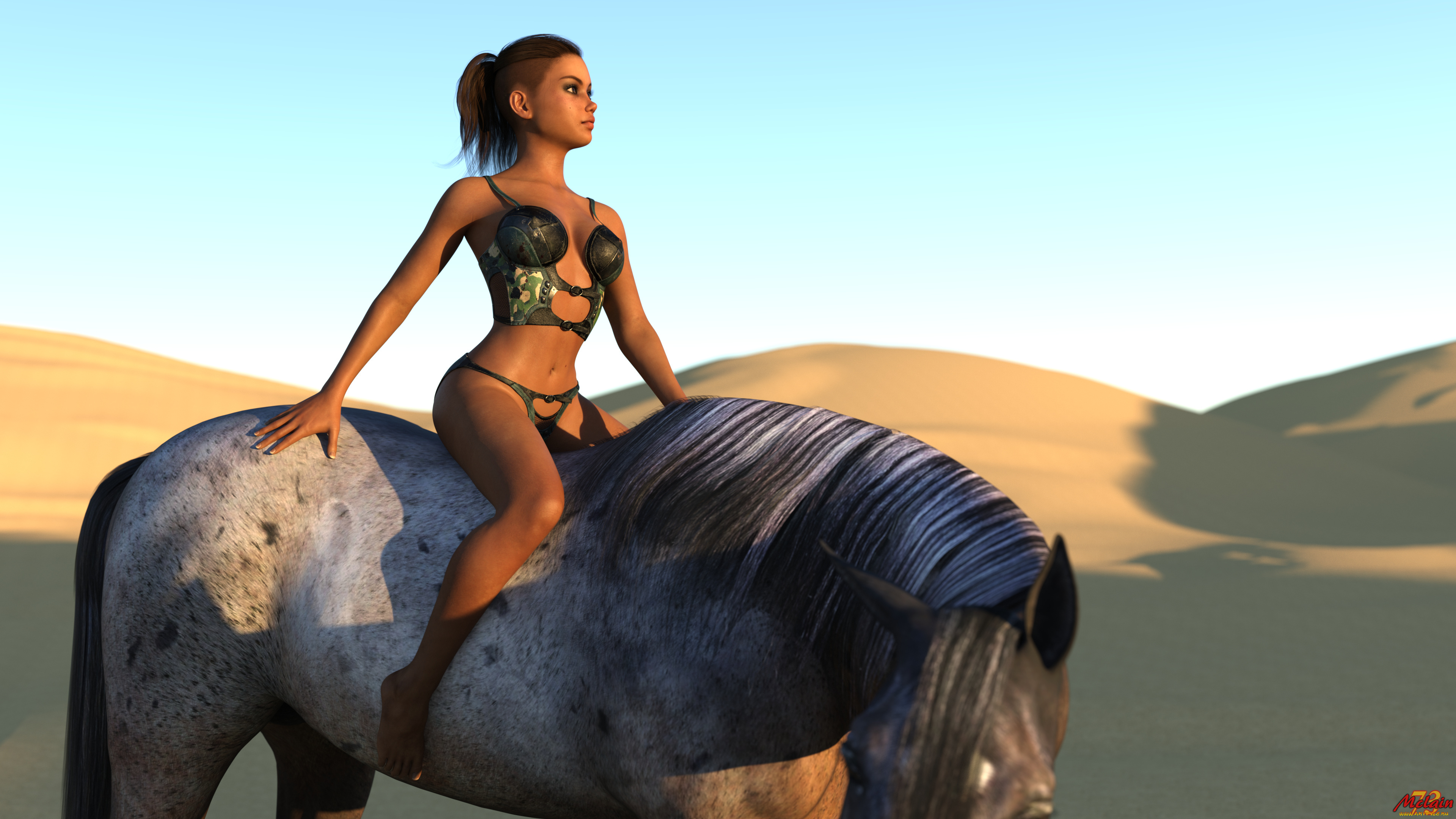 3д, графика, люди, и, животные, , people, and, animals, девушка, взгляд, фон