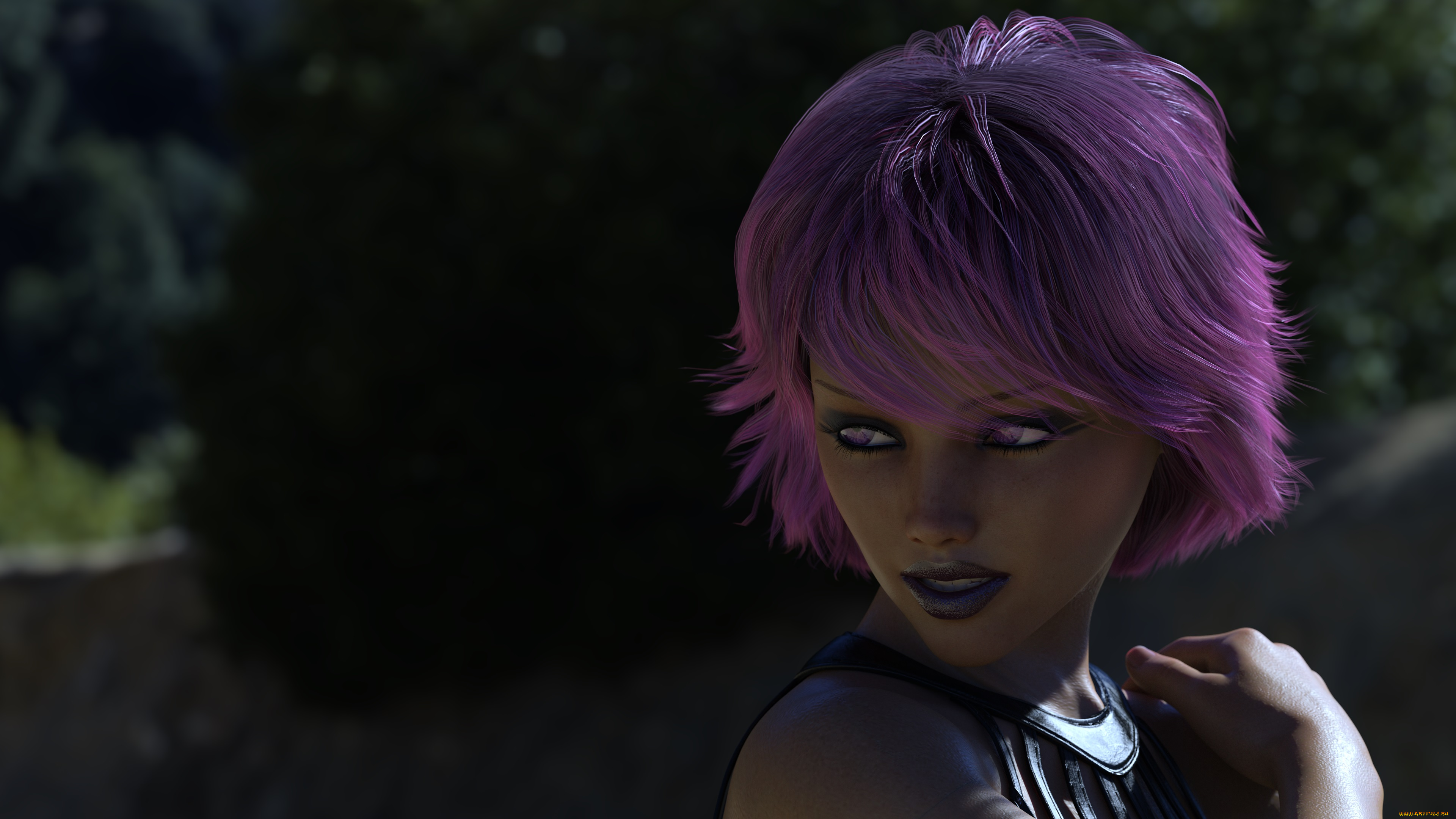 3д, графика, портрет, , portraits, девушка, взгляд, фон