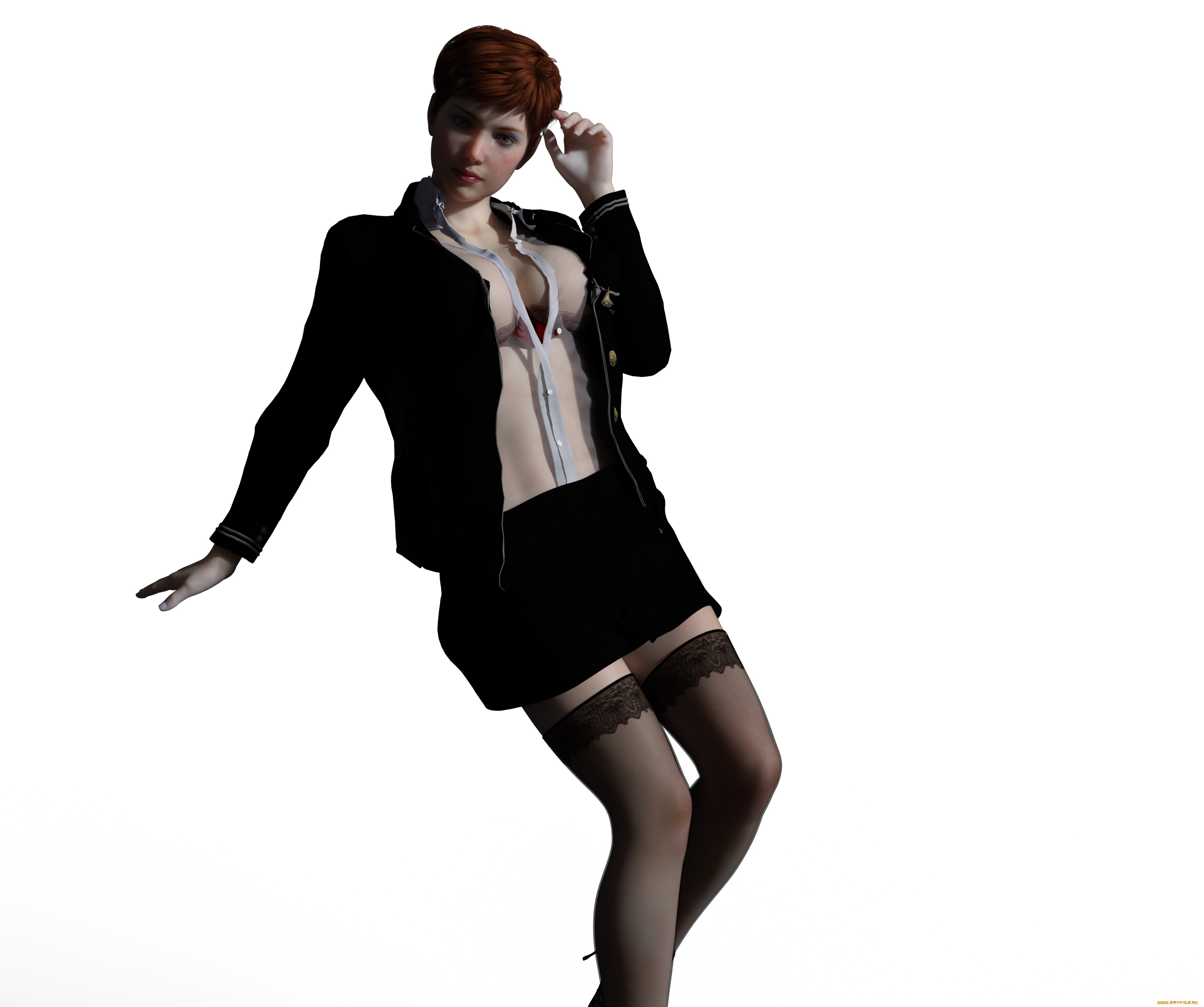 3д, графика, фантазия, , fantasy, девушка, взгляд, фон