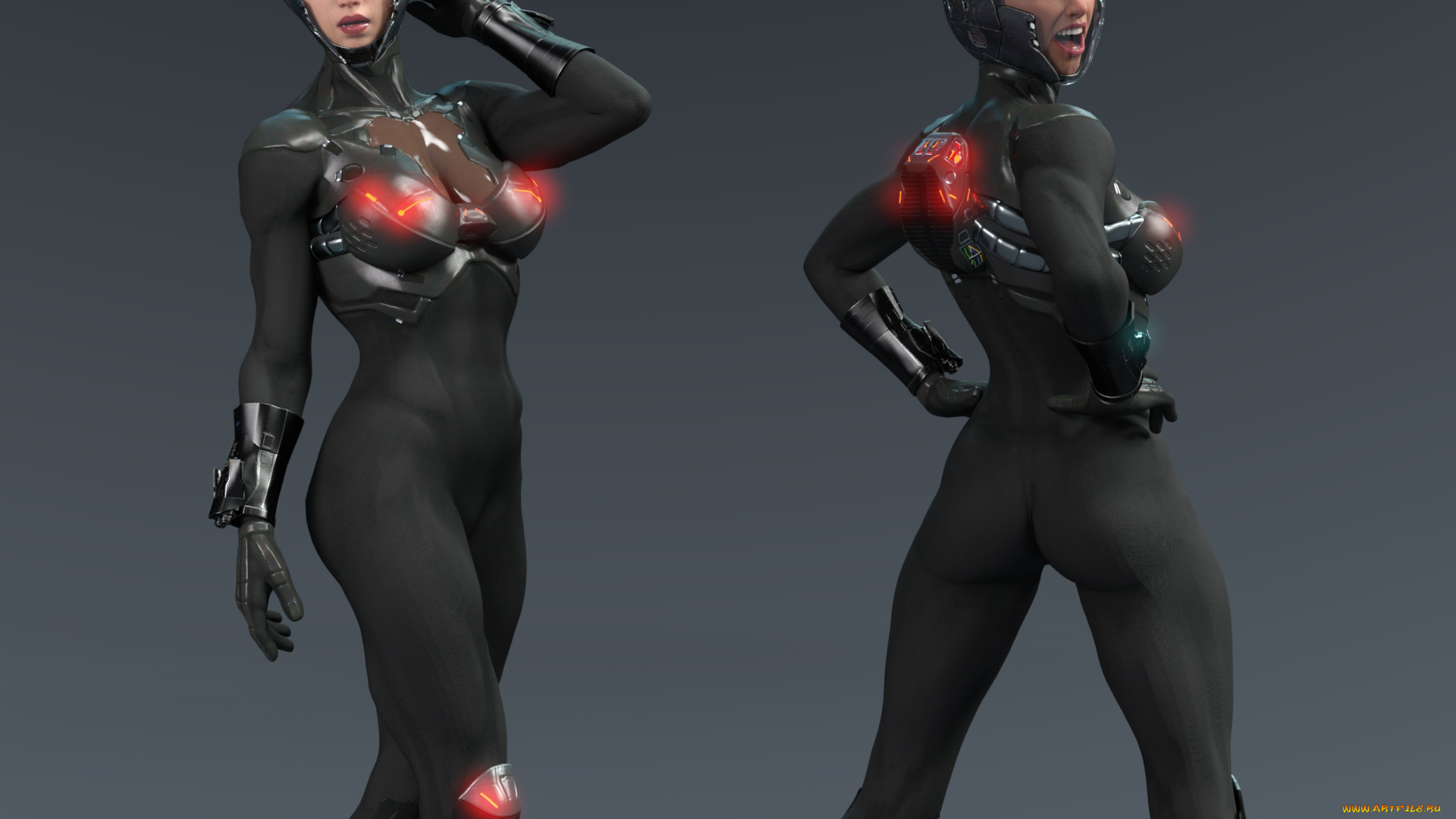 3д, графика, фантазия, , fantasy, фон, взгляд, девушки