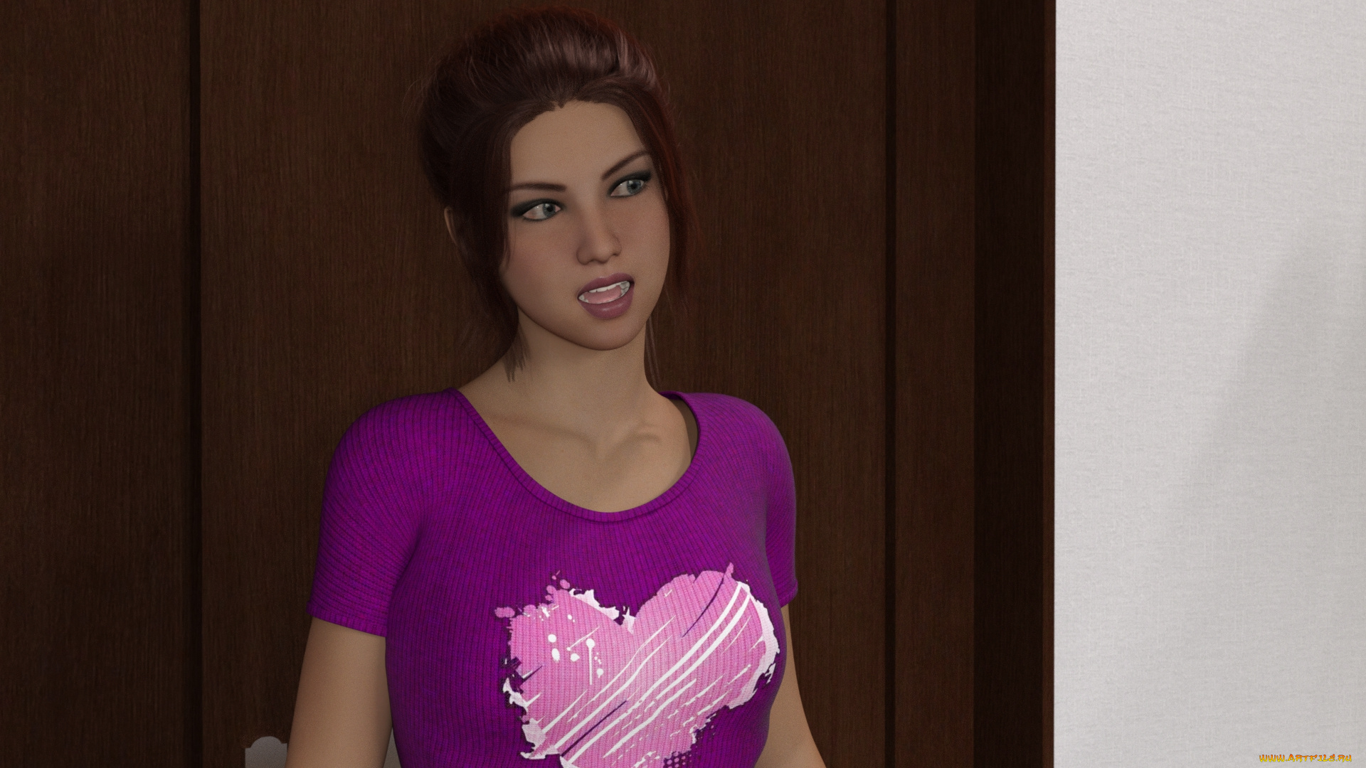 3д, графика, люди, , people, девушка, взгляд, фон