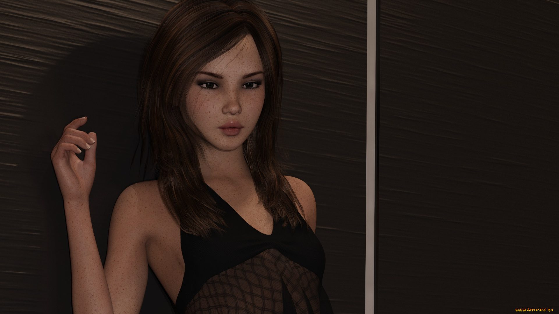 3д, графика, люди, , people, девушка, взгляд, фон